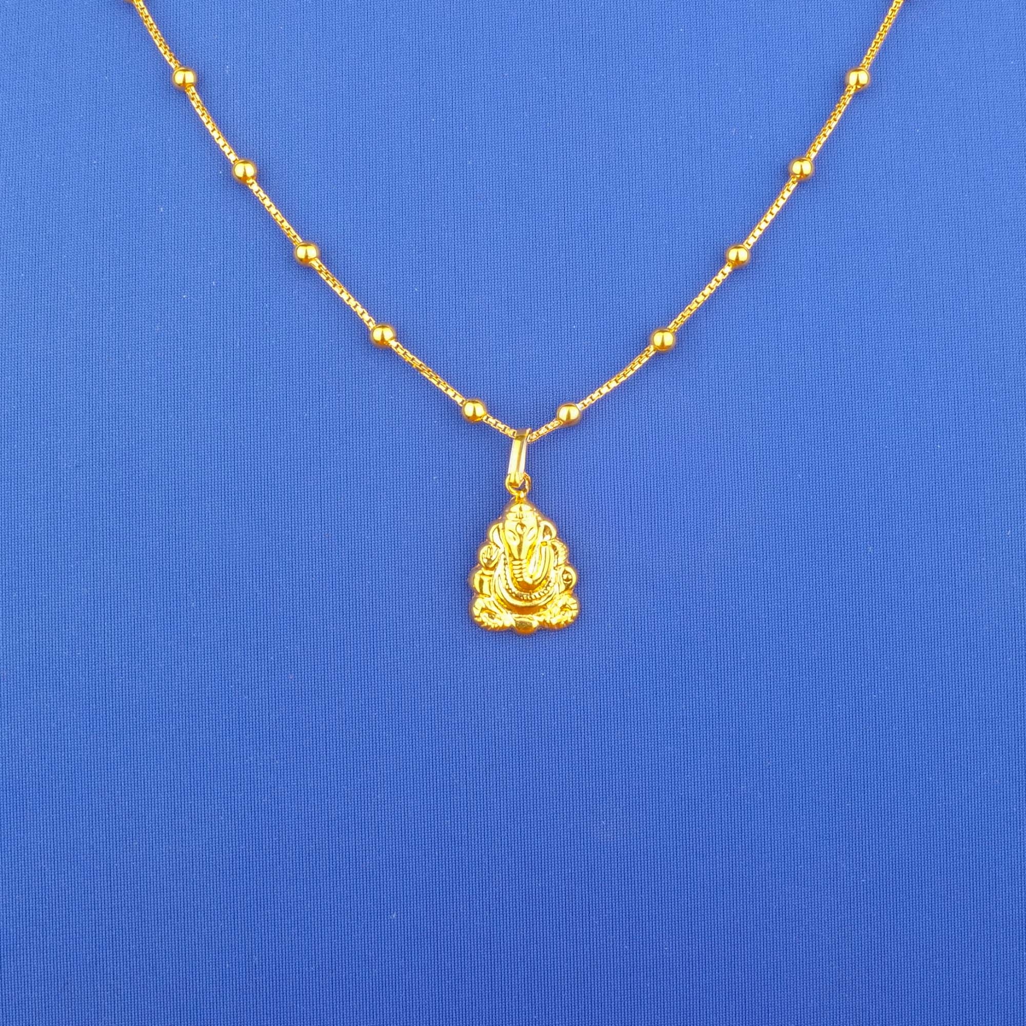 22K Gold 'Ganesha' Pendant