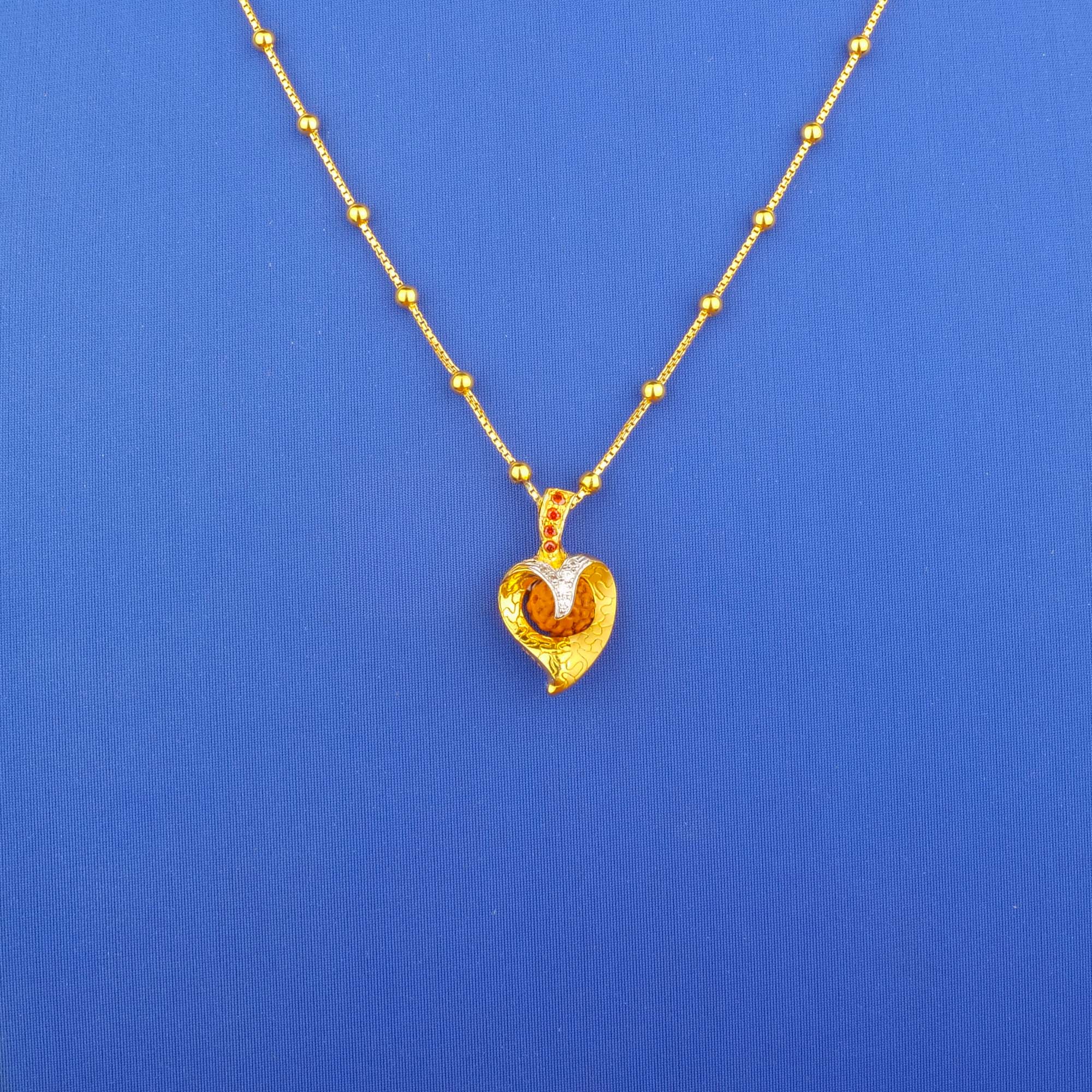22K Gold Rudhraksh Pendant