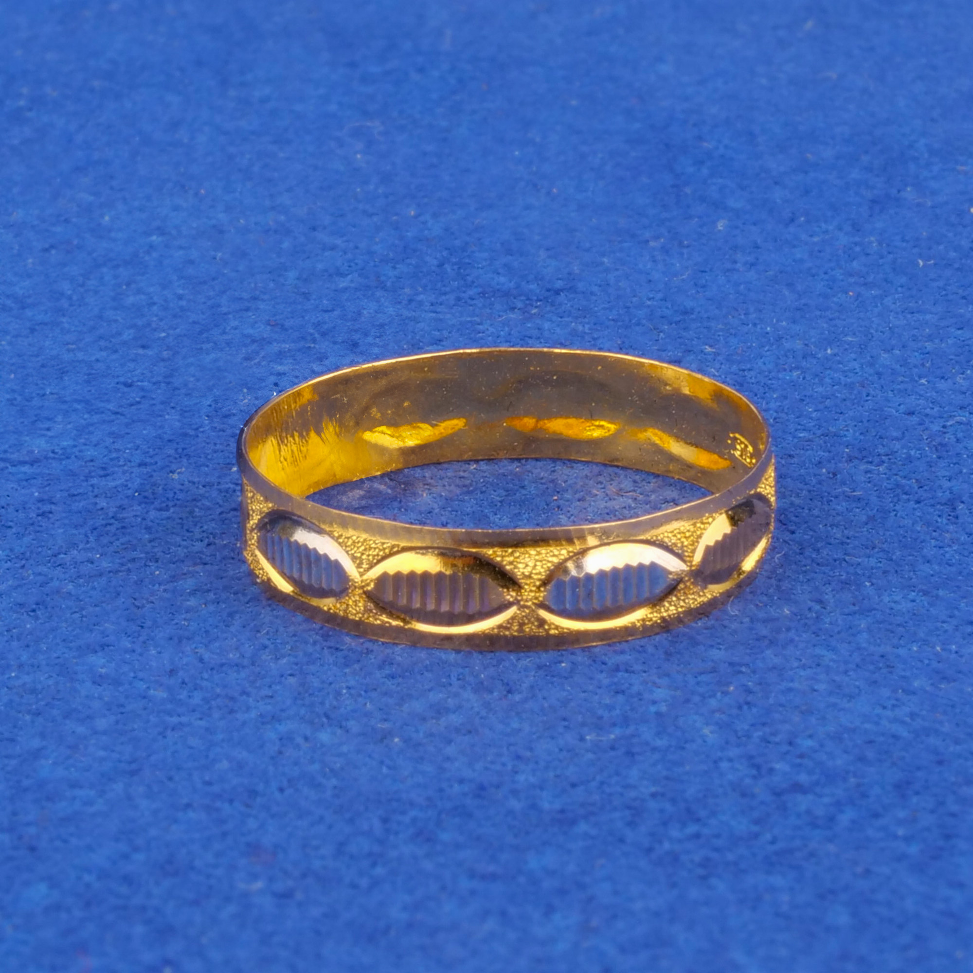 Twenty-Two Karat Gold Two-Tone Ring