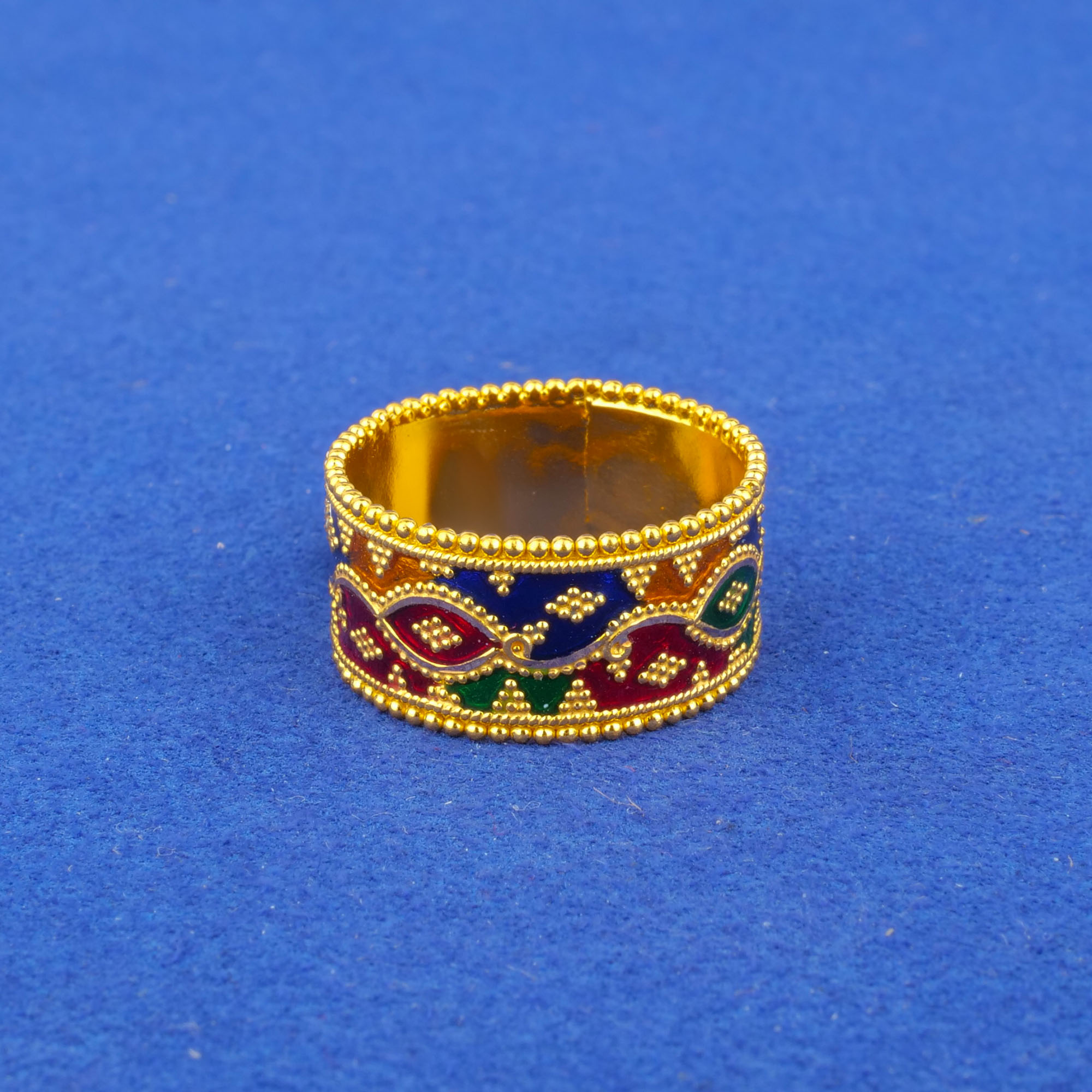 Twenty-Two Karat Minakari Gold Ring