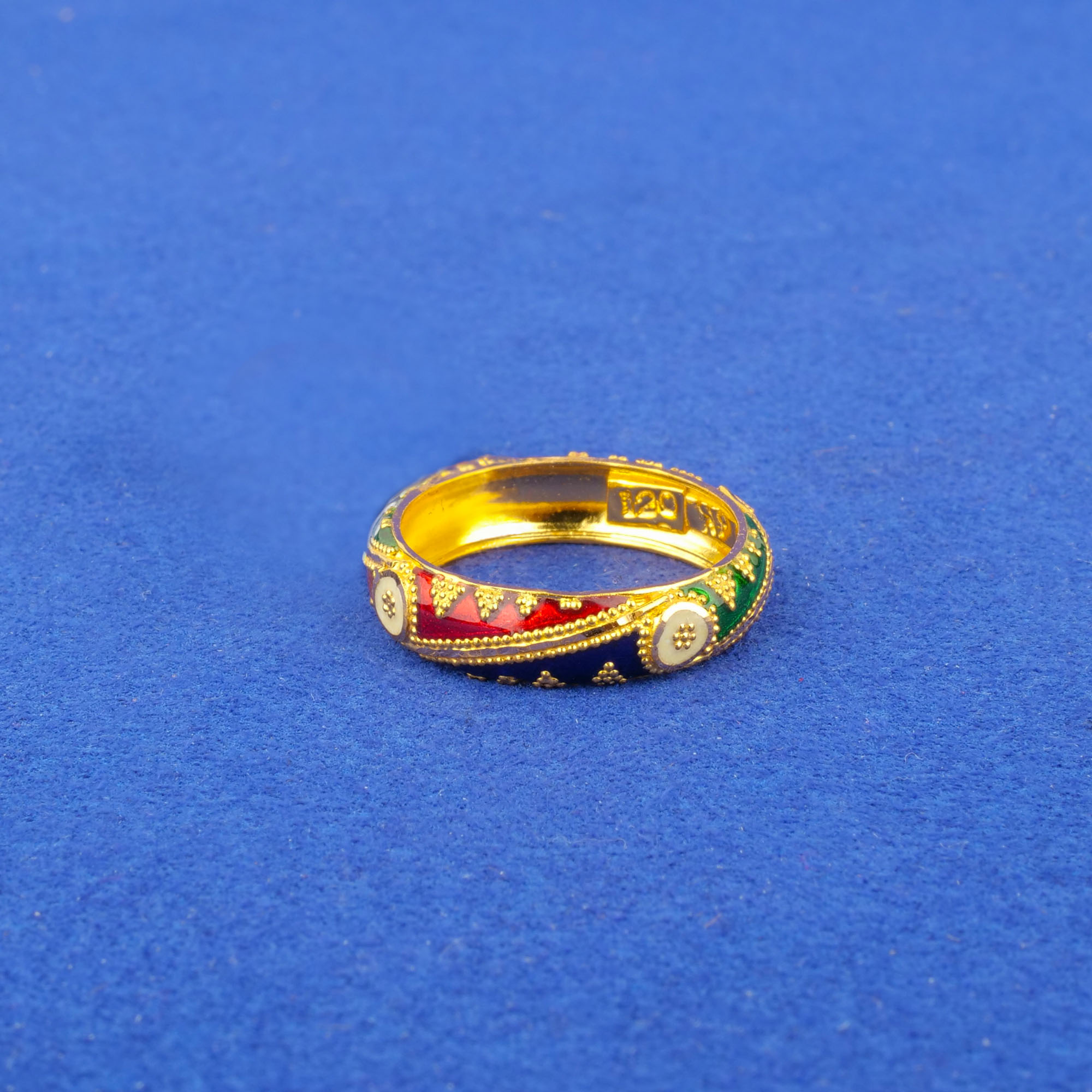 Twenty-Two Karat Minakari Gold Ring
