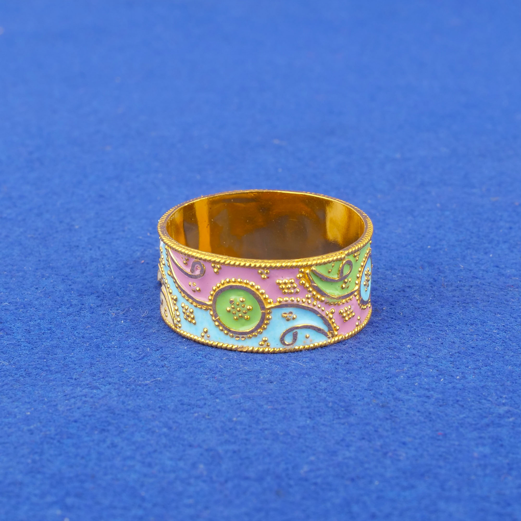 Twenty-Two Karat Minakari Gold Ring