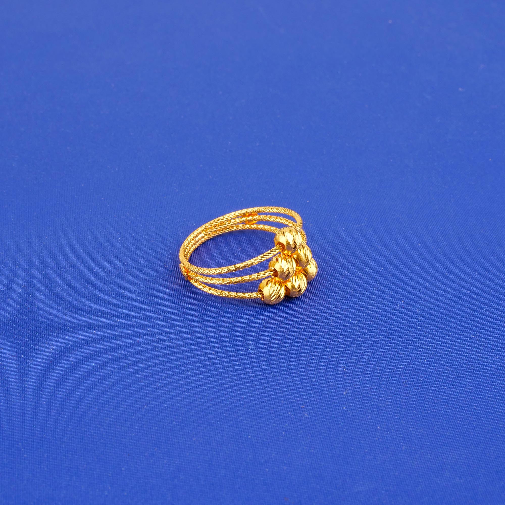 22K Gold 'Beaded' Ring