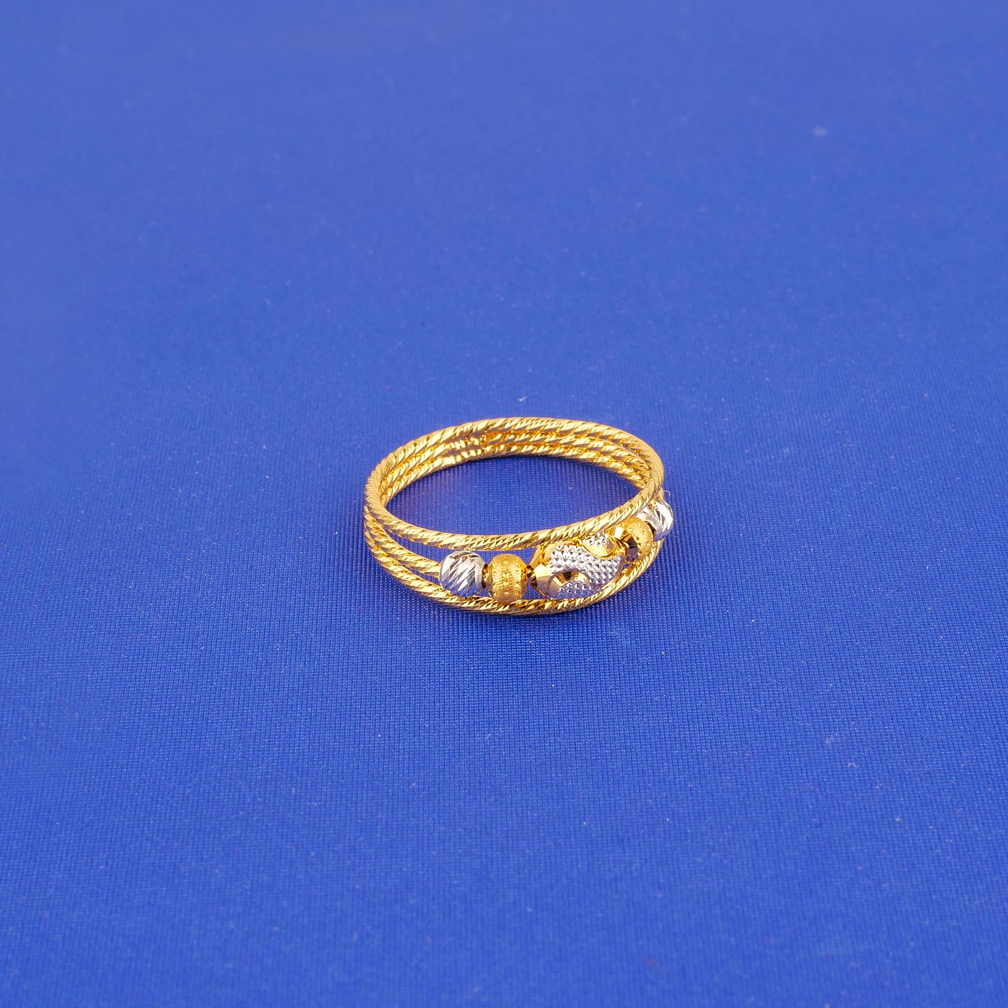 22K Two-Tone Gold Ring