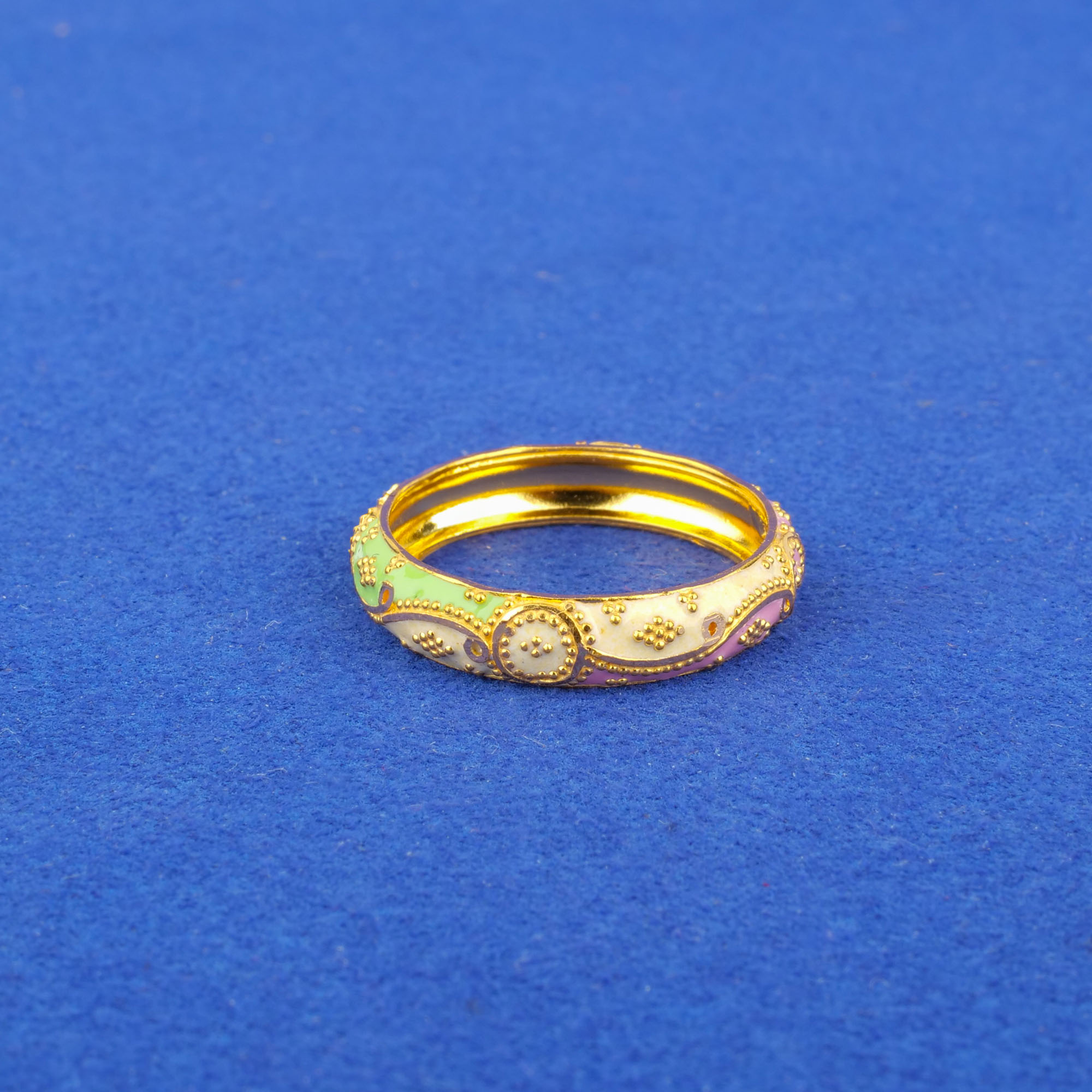 Twenty-Two Karat Minakari Gold Ring