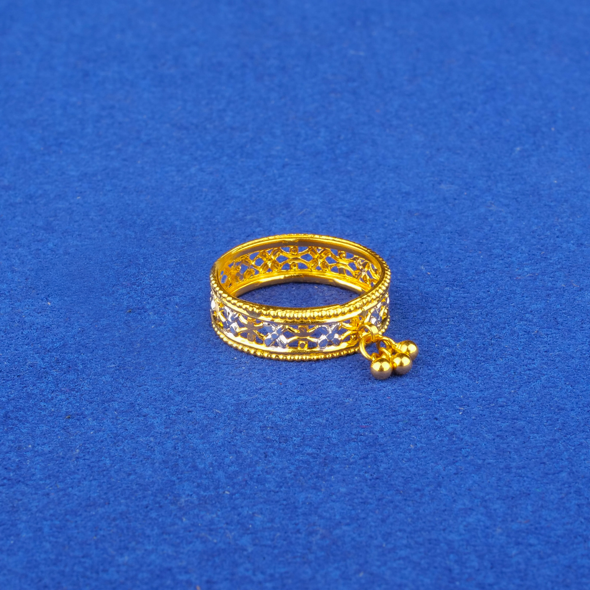22K Two-Tone Gold Ring
