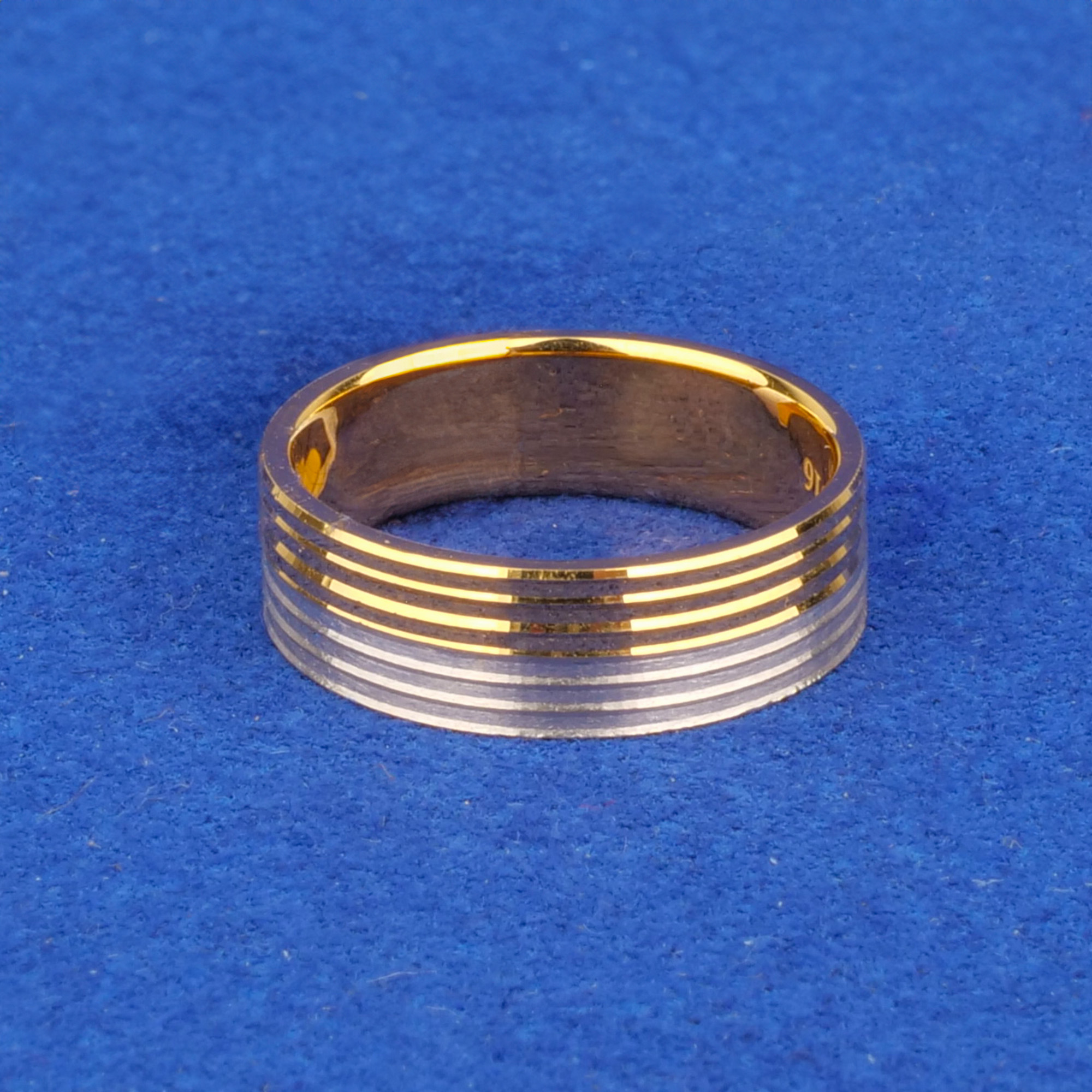 Twenty-Two Karat 'Fancy' Two-Tone Gold Ring