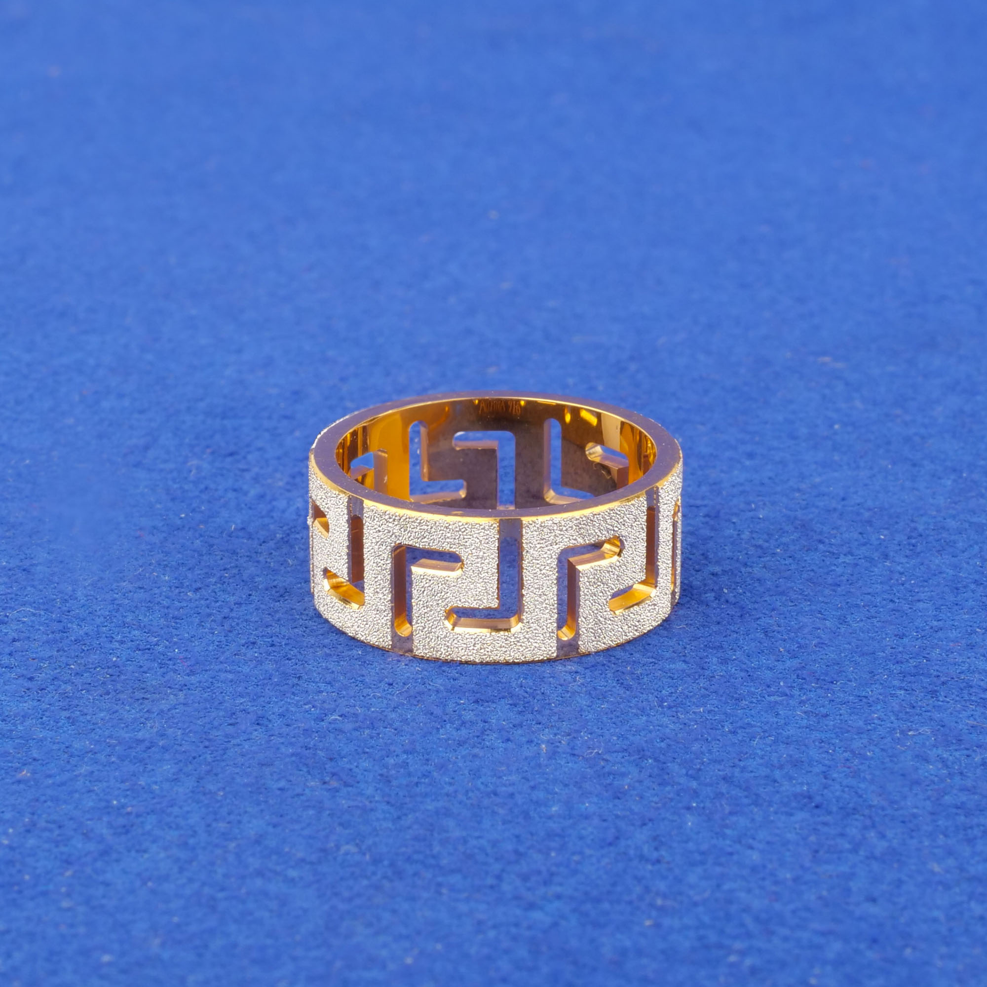 Twenty-Two Karat 'Fancy' Two-Tone Gold Ring