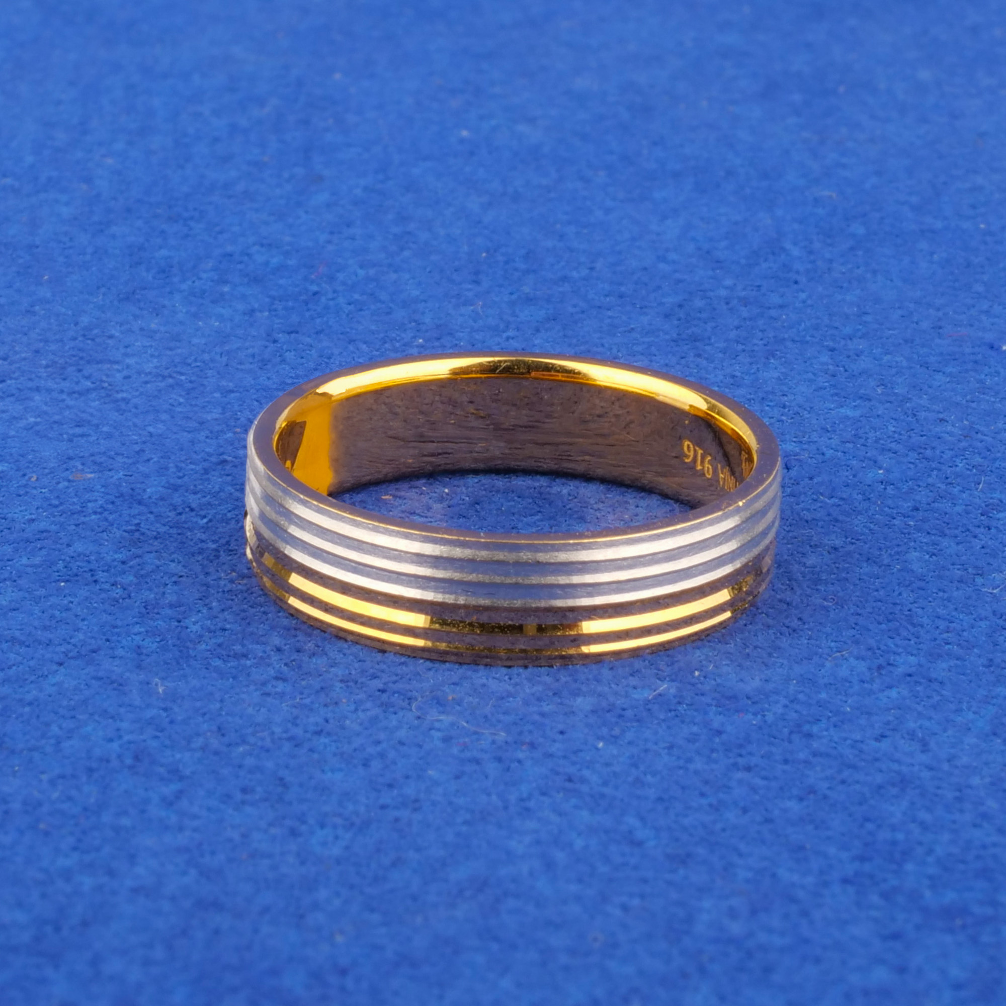 Twenty-Two Karat 'Fancy' Two-Tone Gold Ring