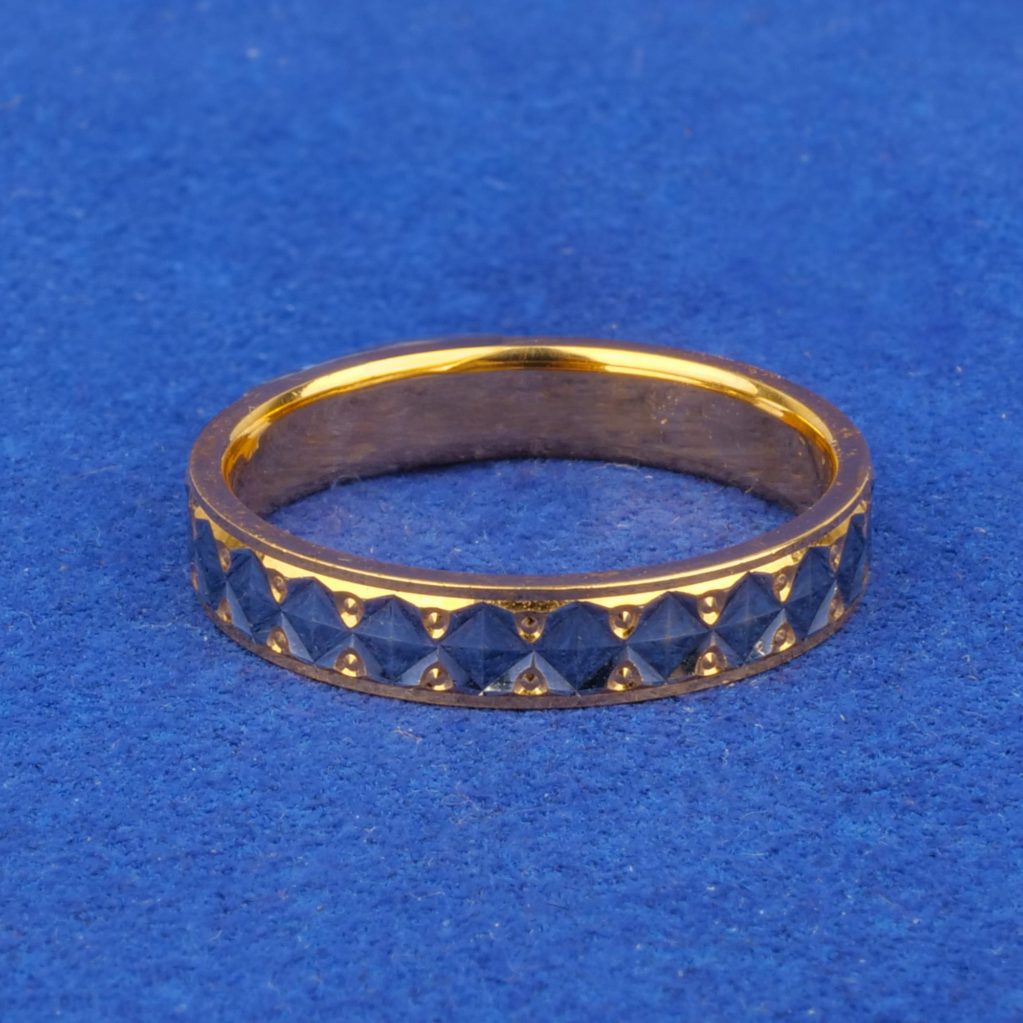 Twenty-Two Karat 'Fancy' Two-Tone Gold Ring
