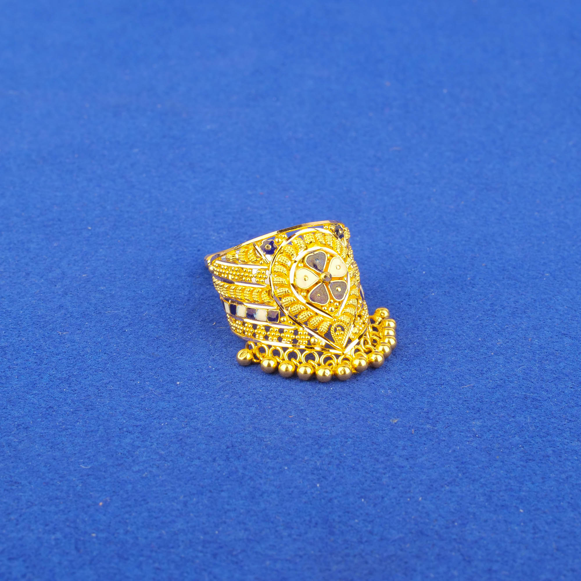 Twenty-Two Karat Minakari Gold Ring