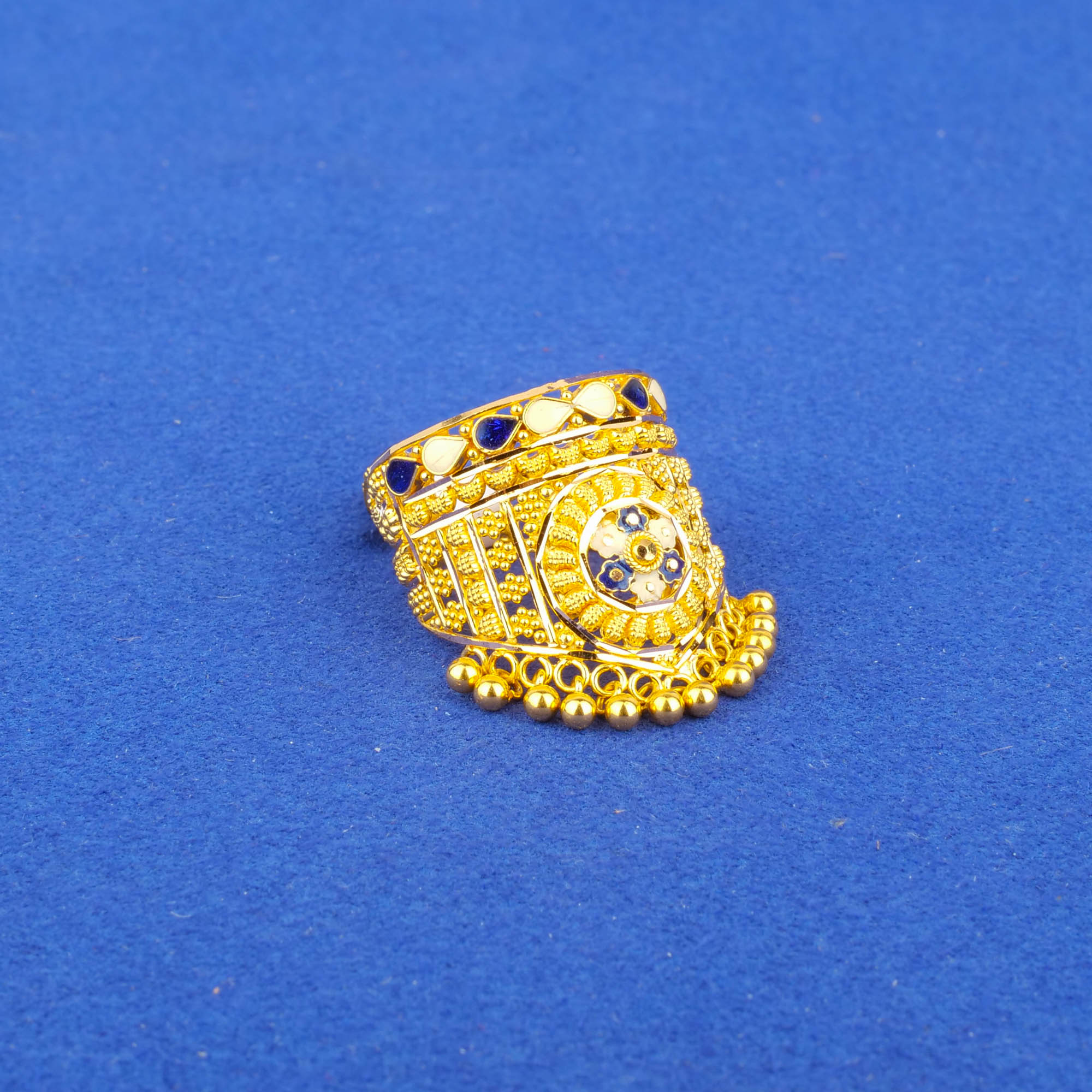 Twenty-Two Karat Minakari Gold Ring