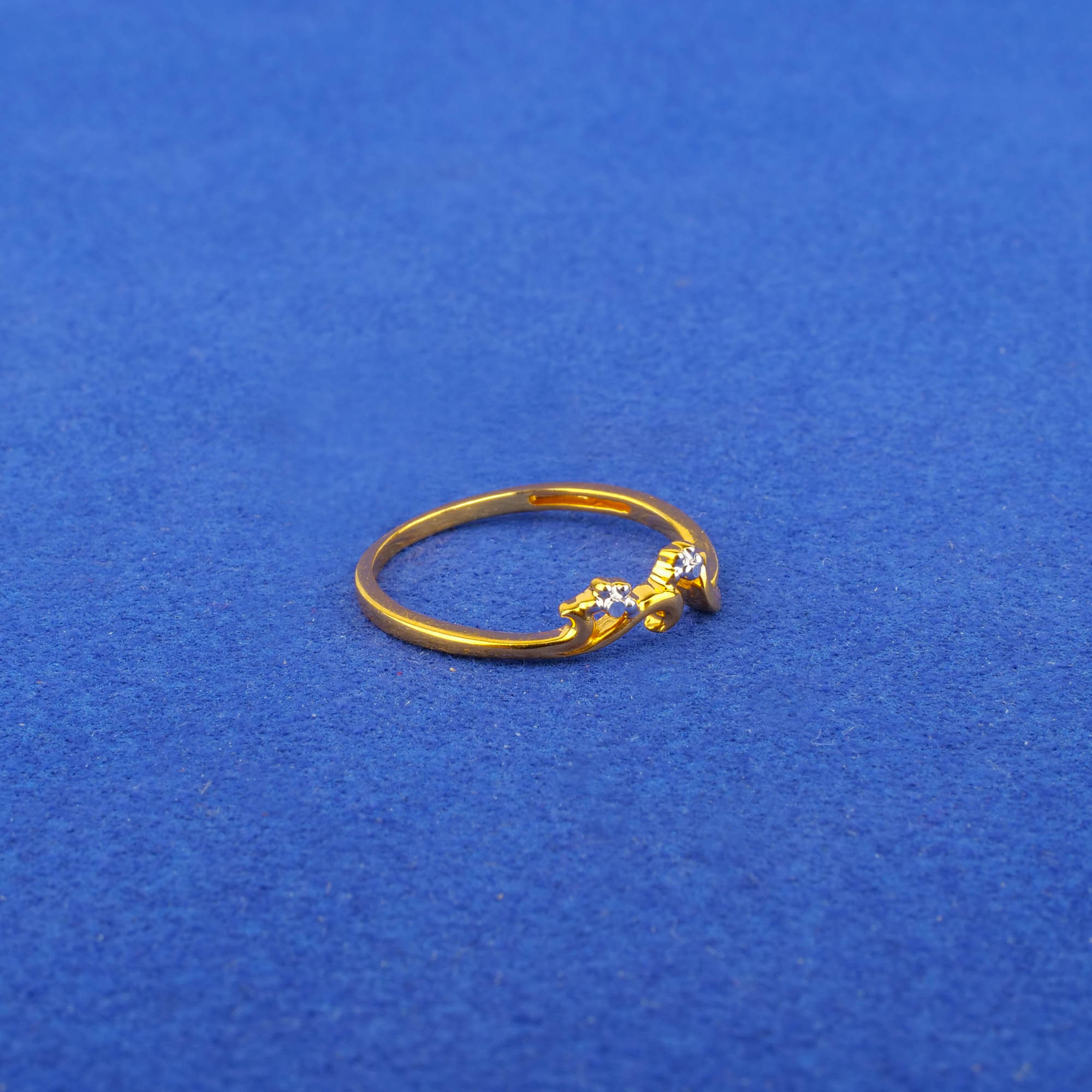 22K Two-Tone Gold Ring