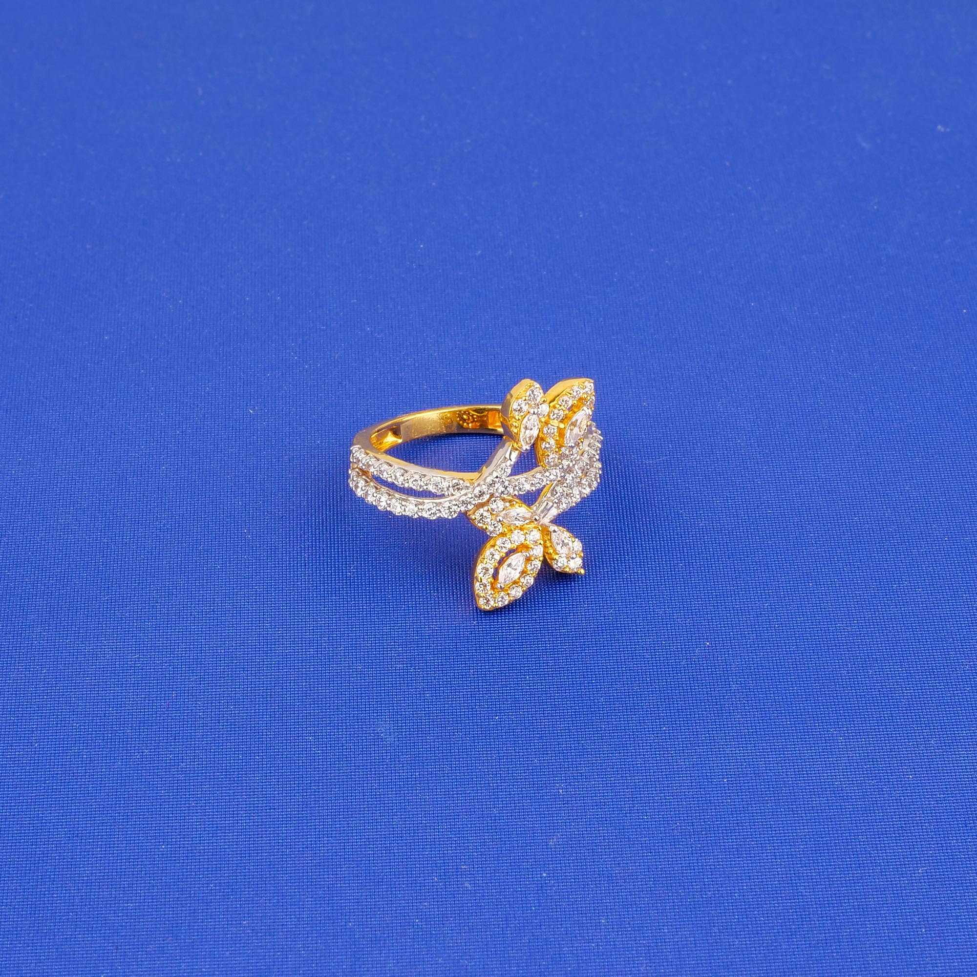 22K Gold Cubic Zirconia Ring