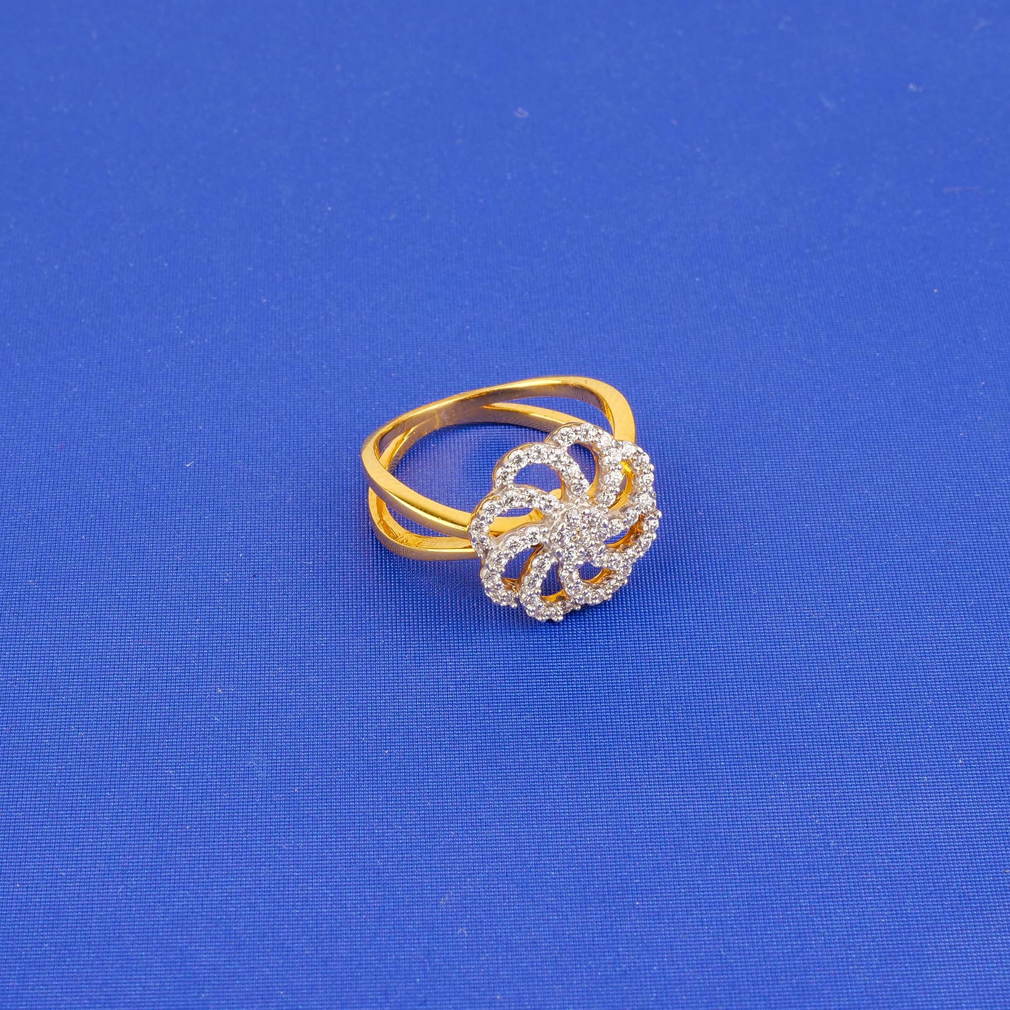 22K Gold Cubic Zirconia Ring