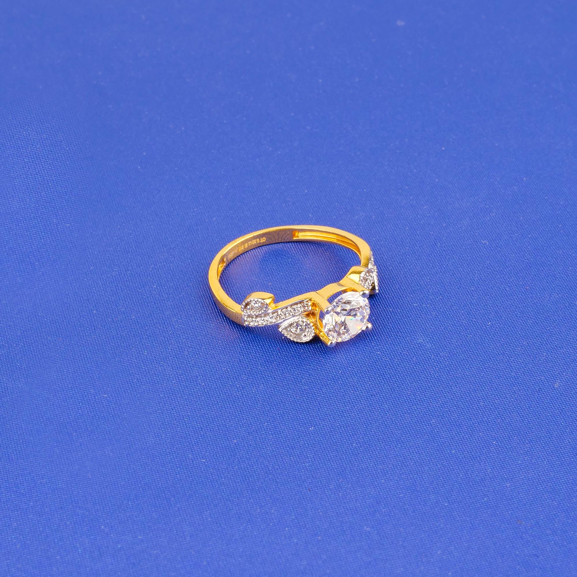 22K Gold Cubic Zirconia Ring