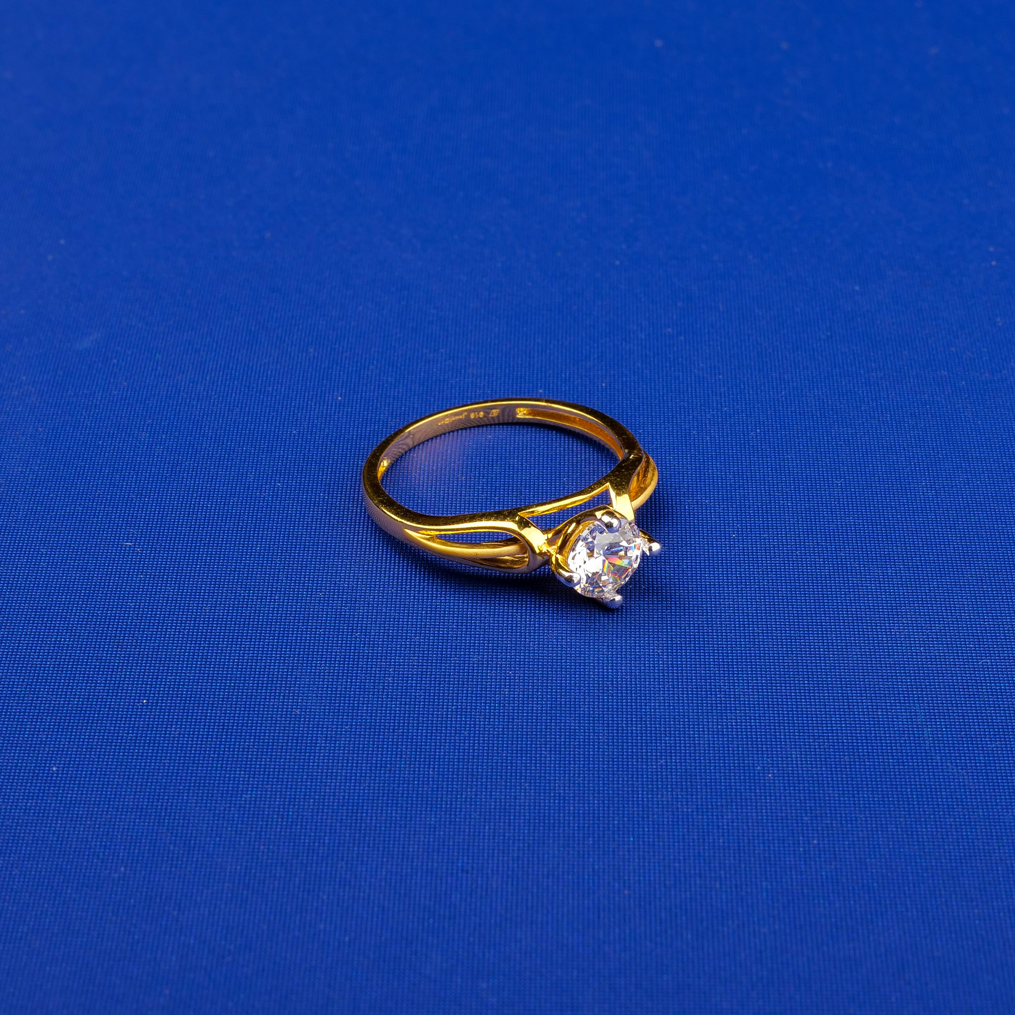 22K Gold Cubic Zirconia Ring