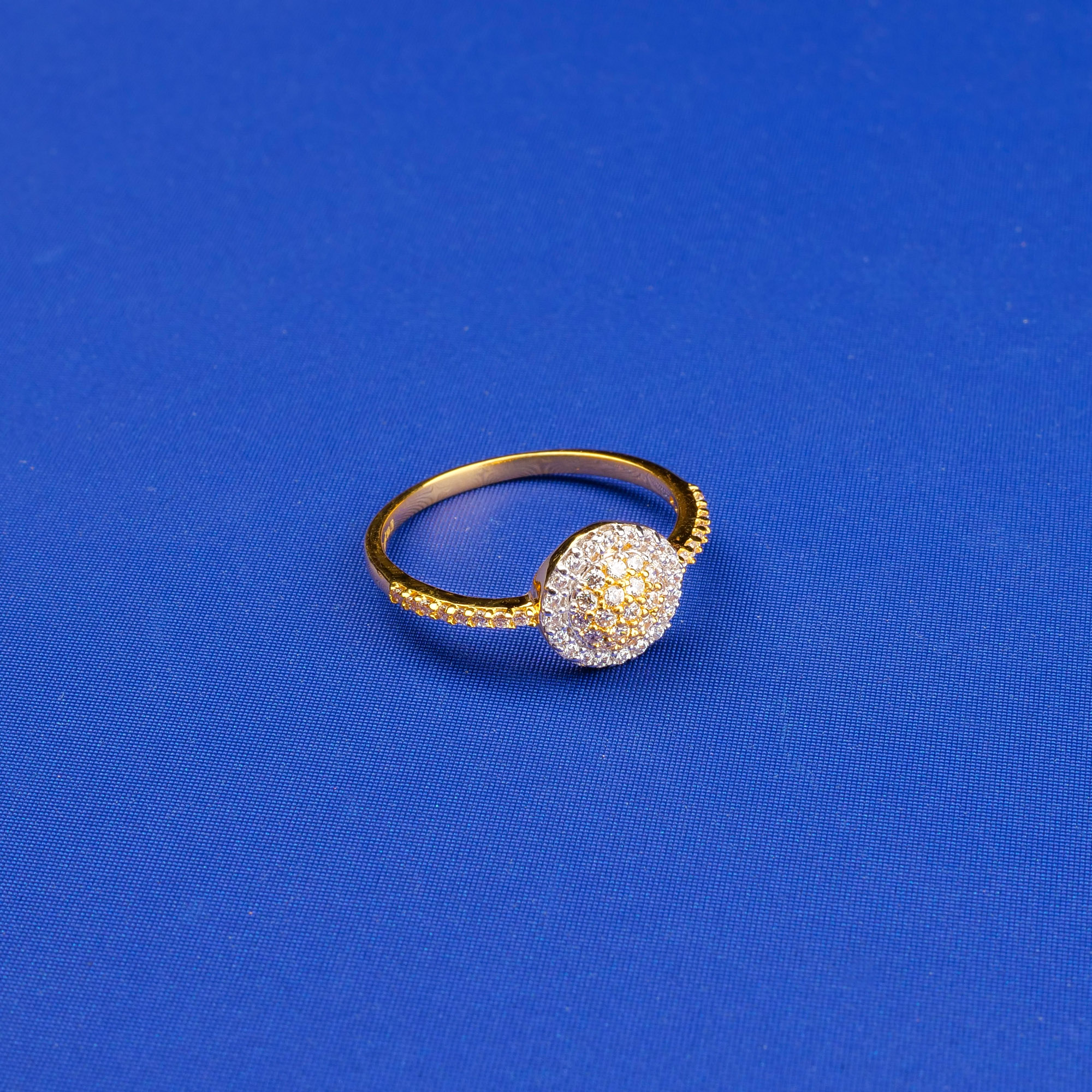 22K Gold Cubic Zirconia Ring