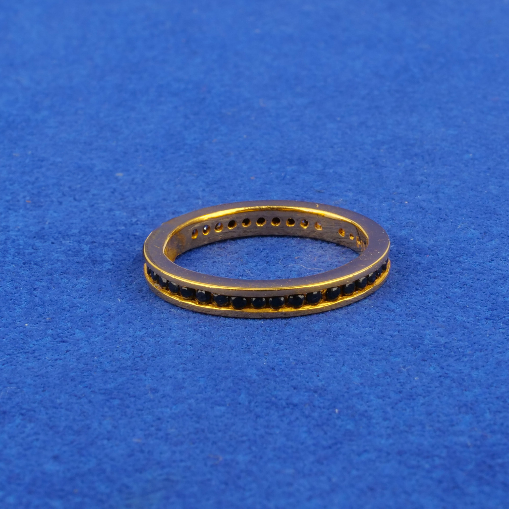 Twenty-Two Karat Gold Cubic Zirconia Ring