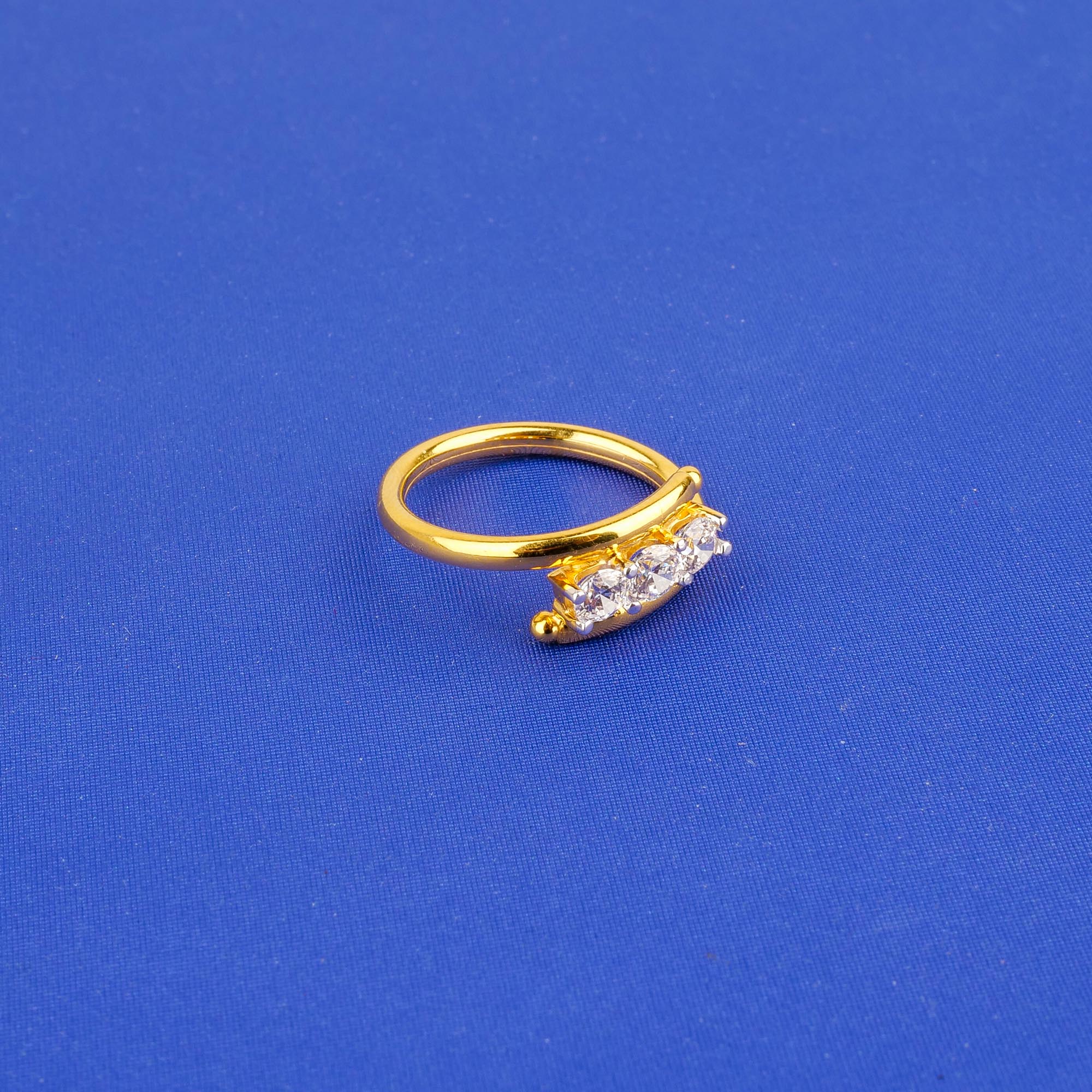 22K Gold Cubic Zirconia Ring