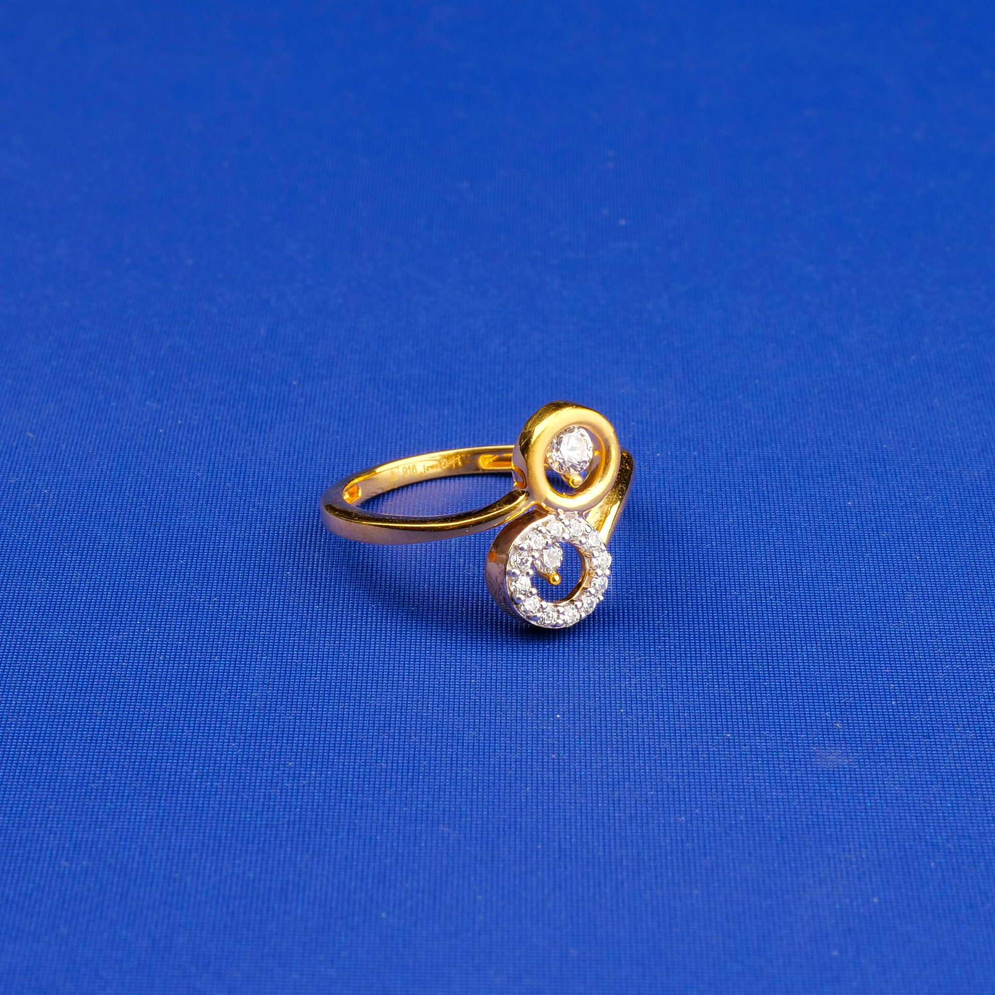 22K Gold Cubic Zirconia Ring