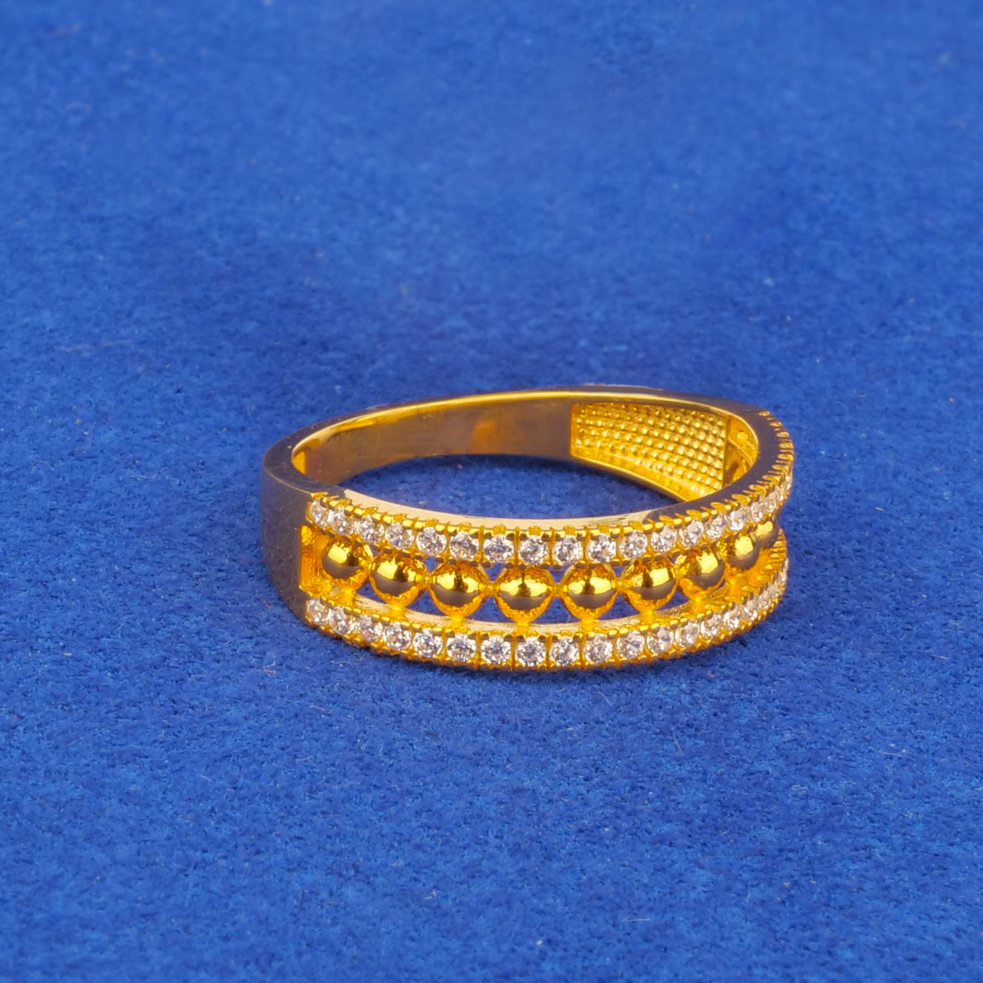 22K Gold Cubic Zirconia Ring