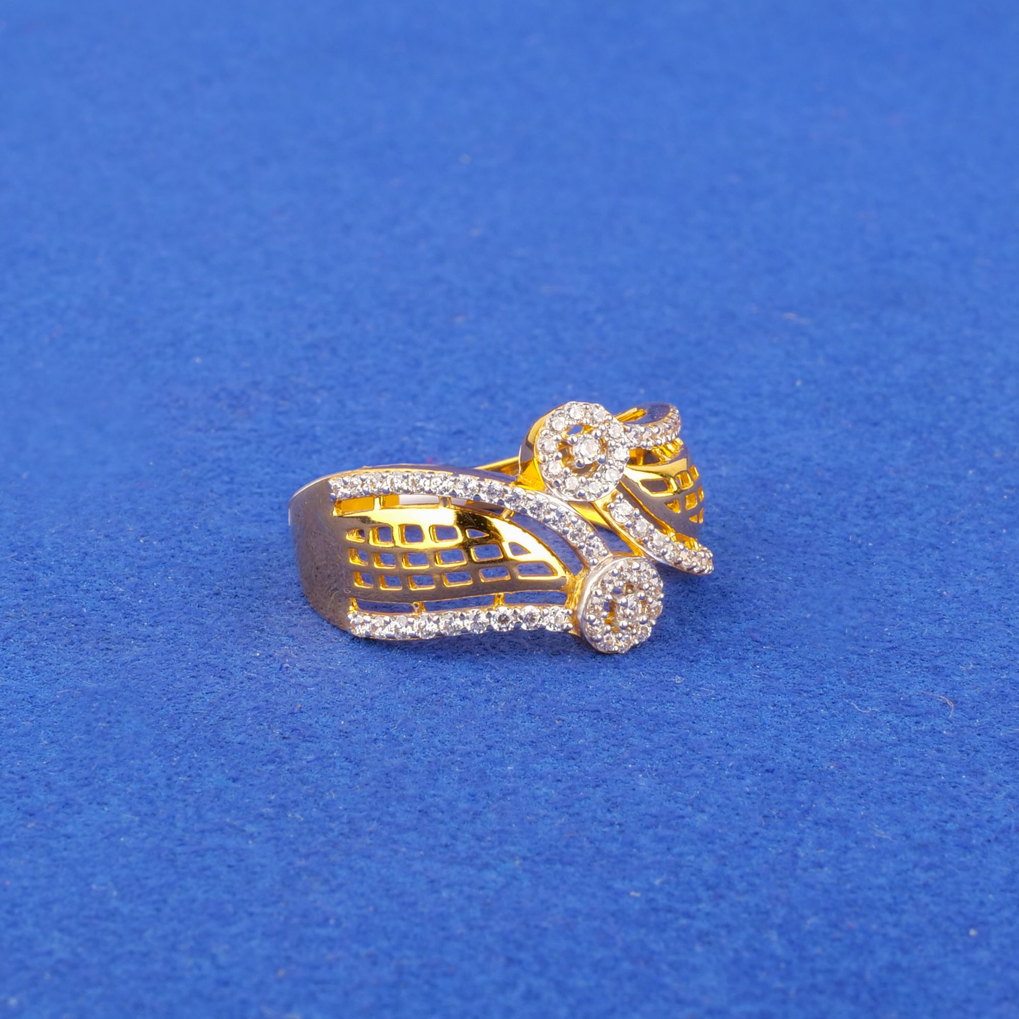 22K Gold Cubic Zirconia Ring