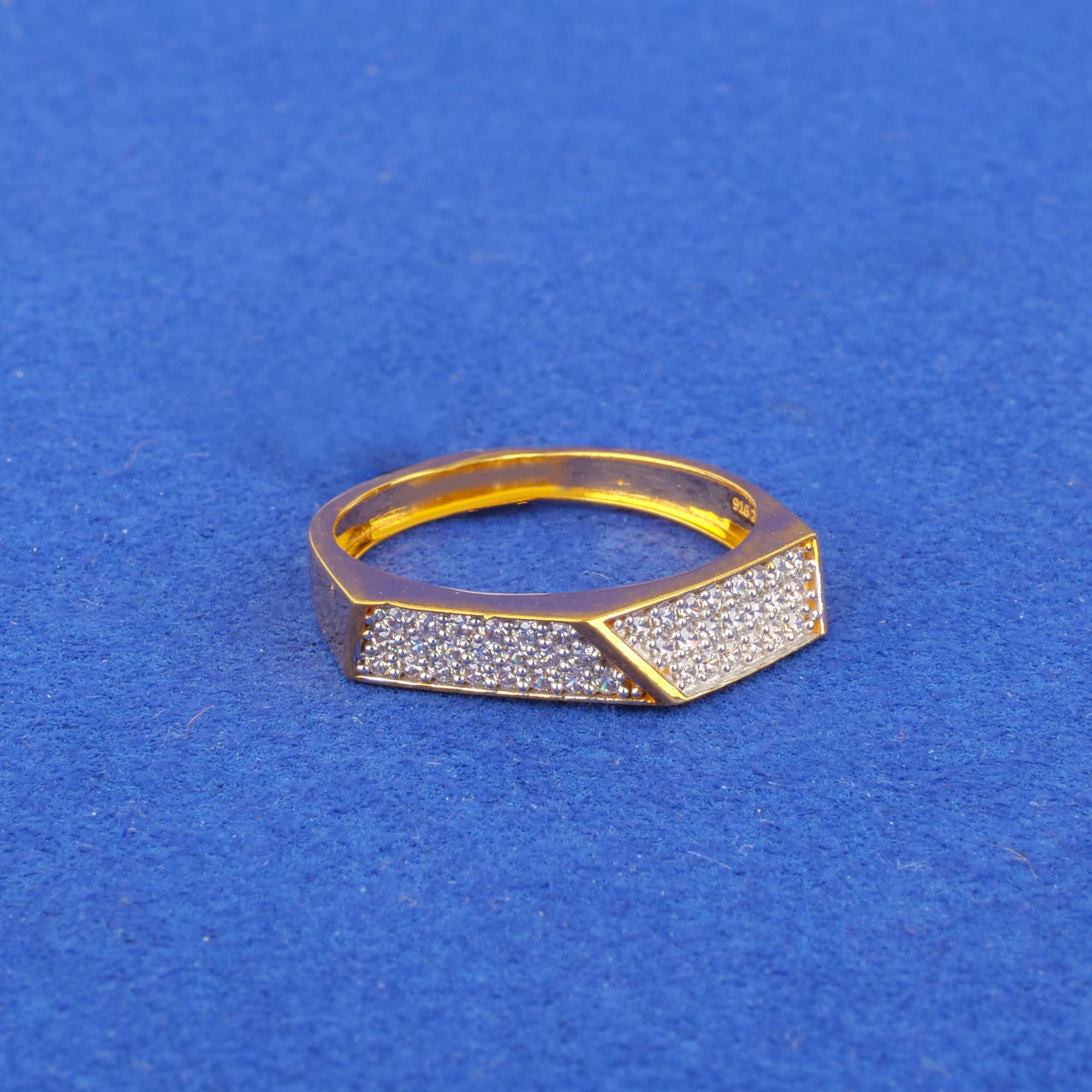 22K Gold Cubic Zirconia Ring