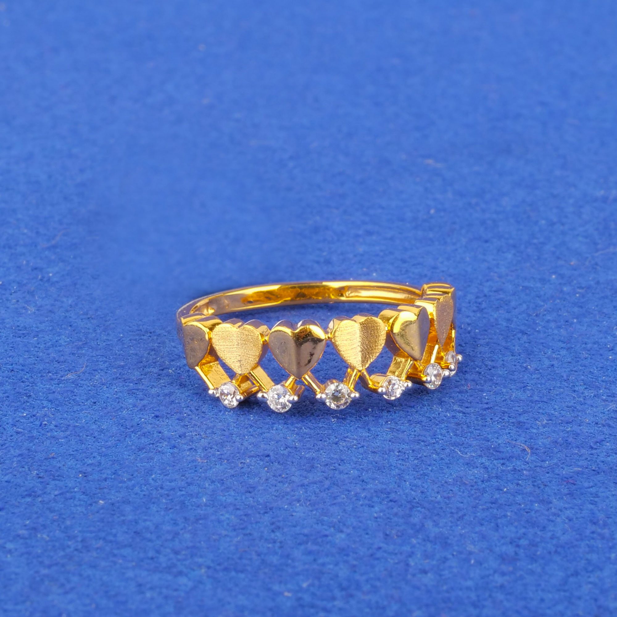 22K Gold Cubic Zirconia Ring