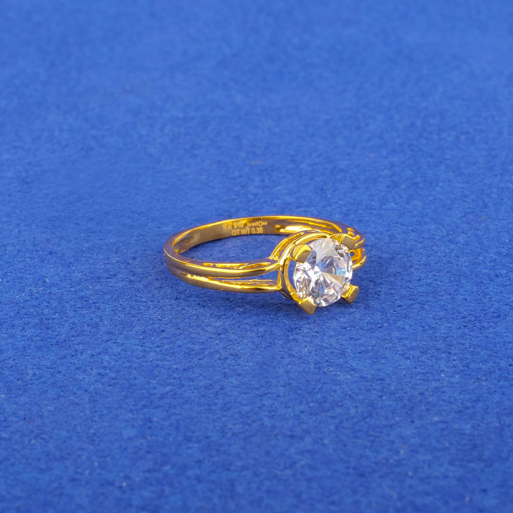 22K Gold Cubic Zirconia Ring (B)