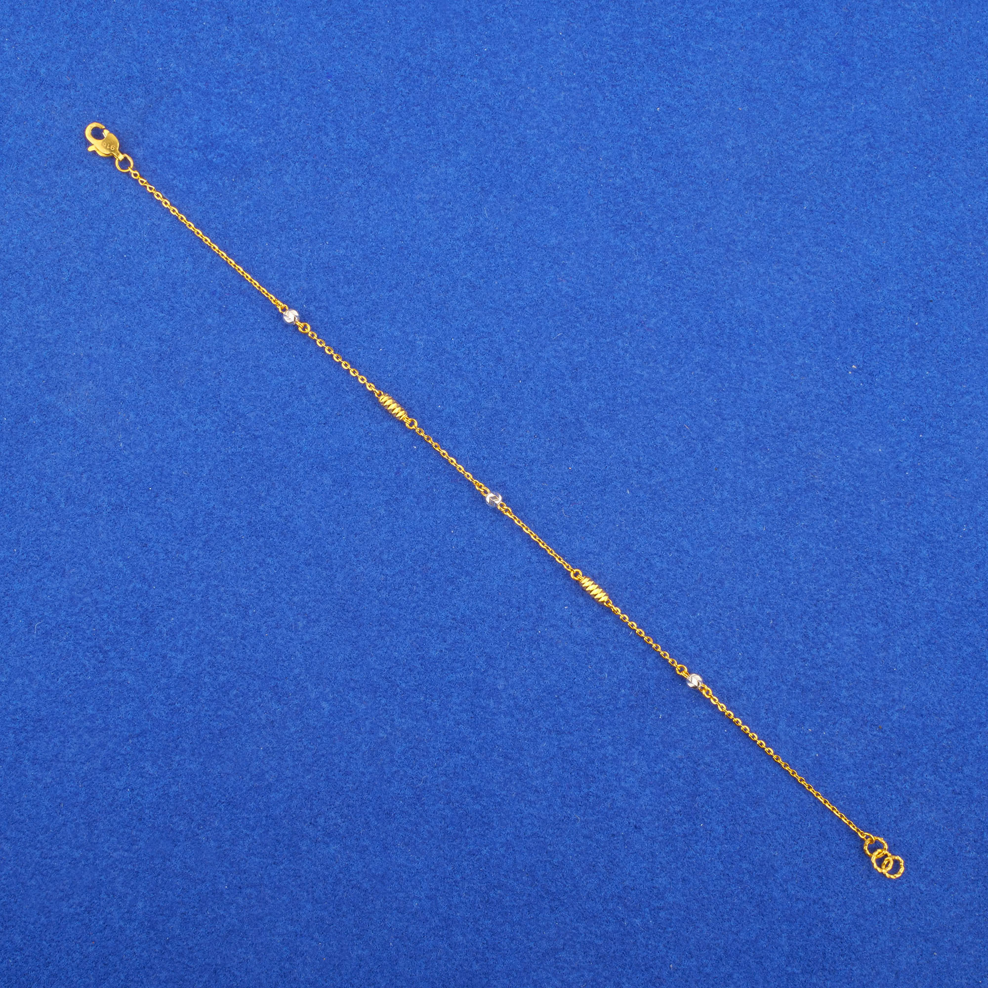 Twenty-Two Karat Two-Tone Gold Bracelet