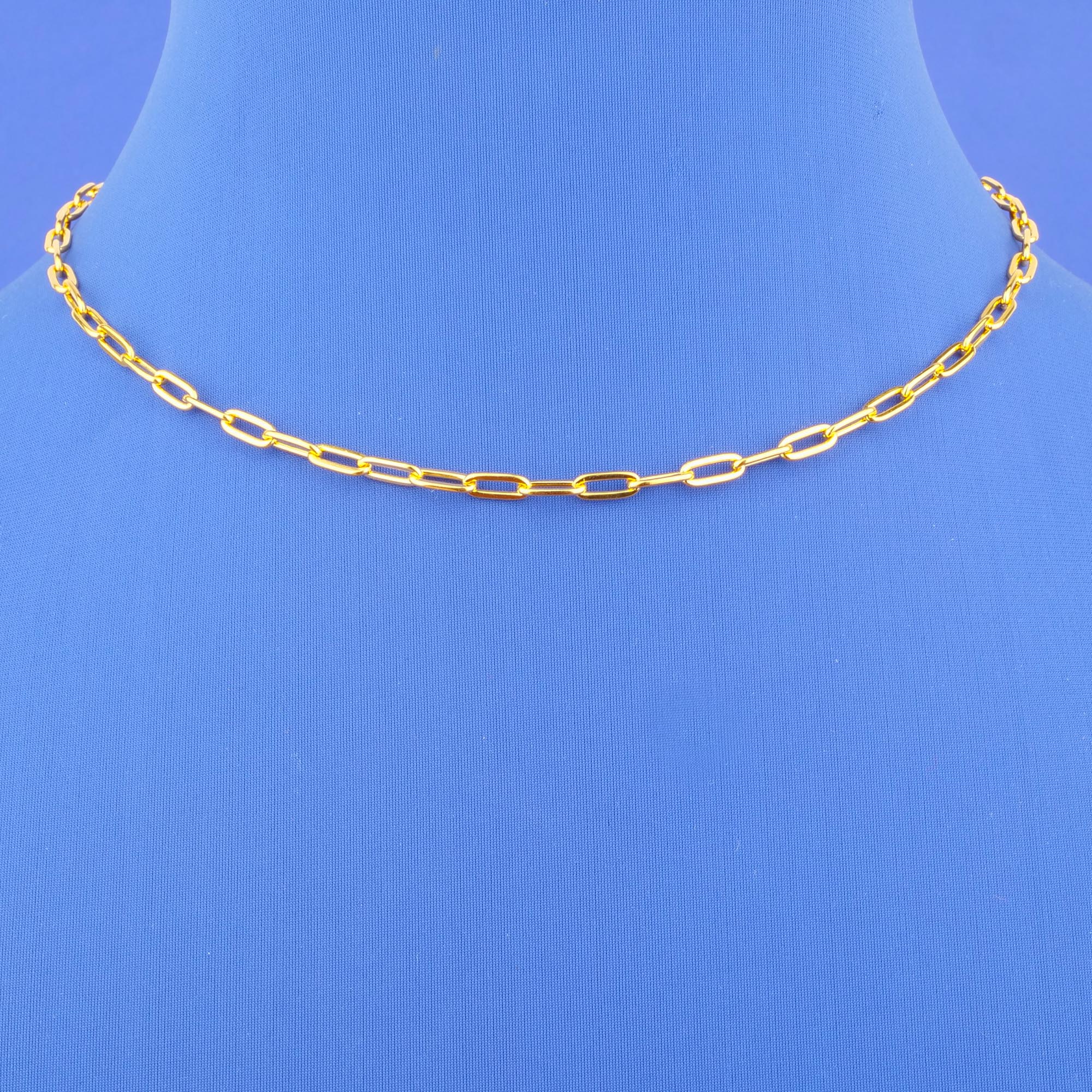 22K Gold 'Paperclip' Chain
