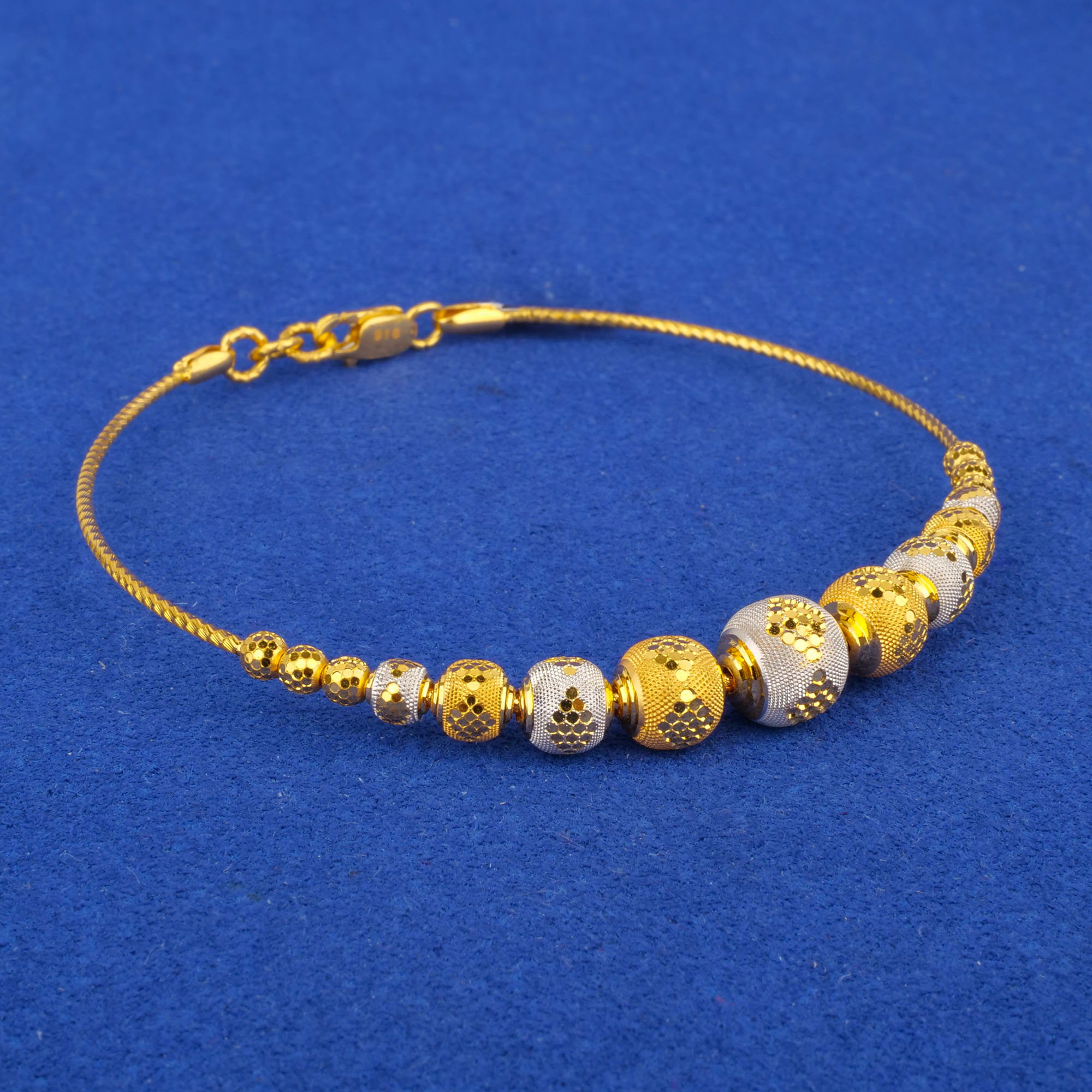 22K Two-Tone Gold Bangle/Bracelet