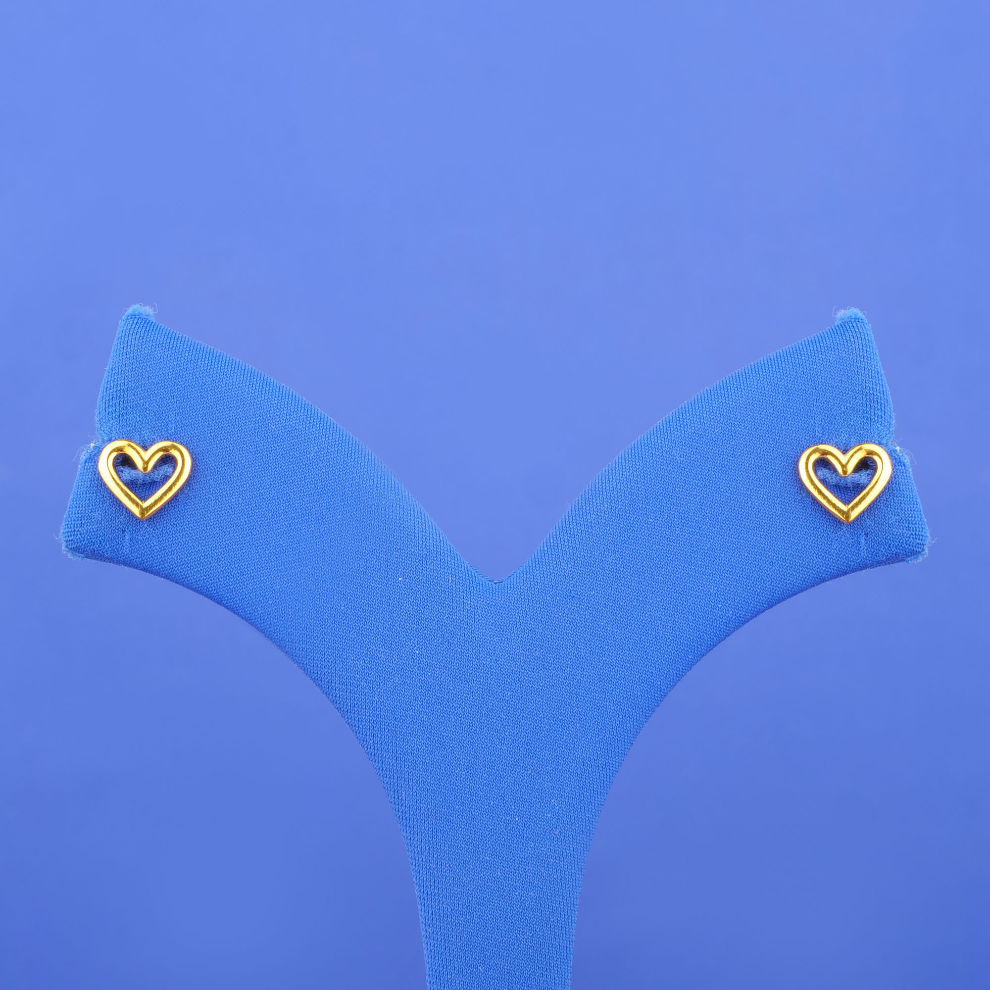 22K Gold 'Heart' Earrings