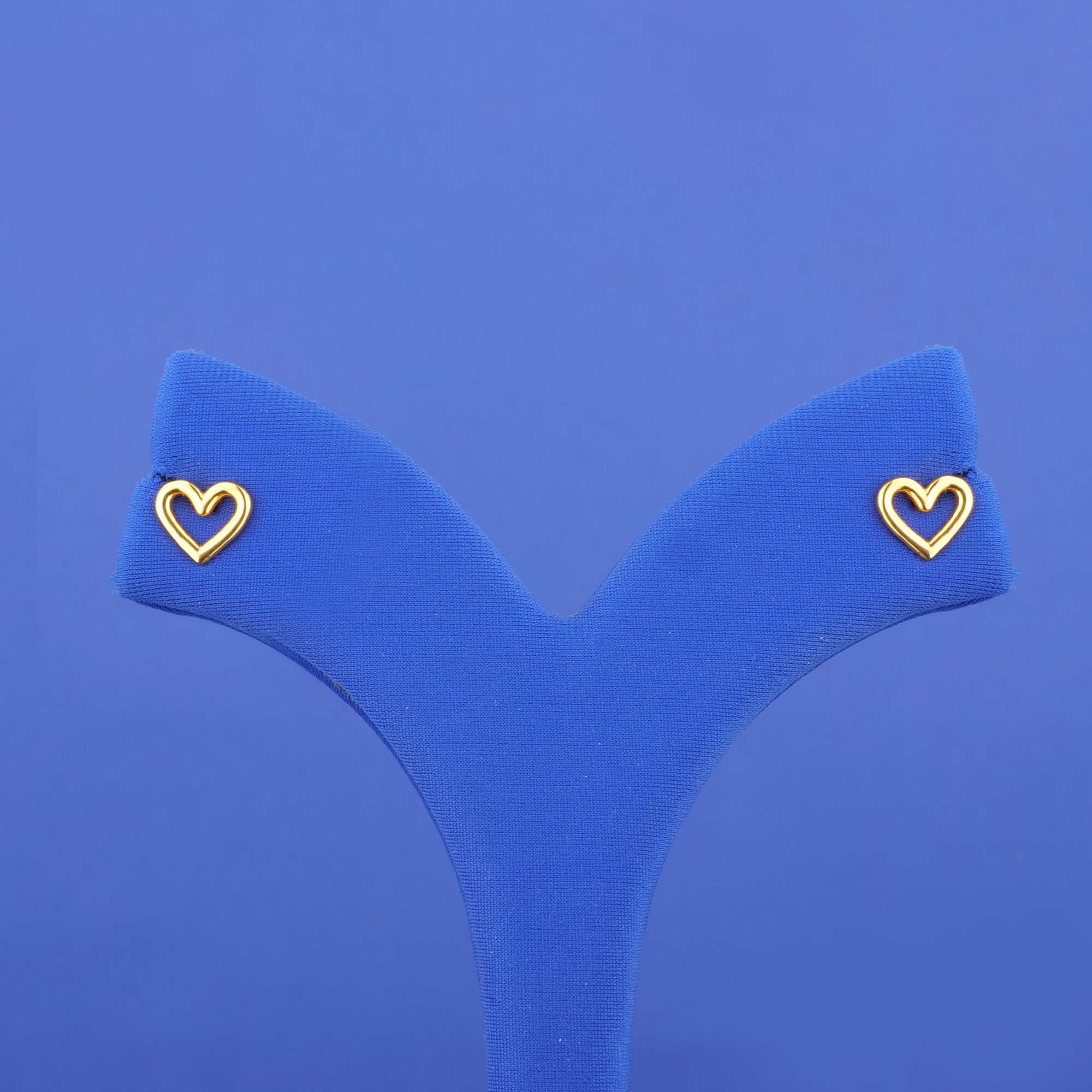 Twenty-Two Karat Gold 'Heart' Earrings
