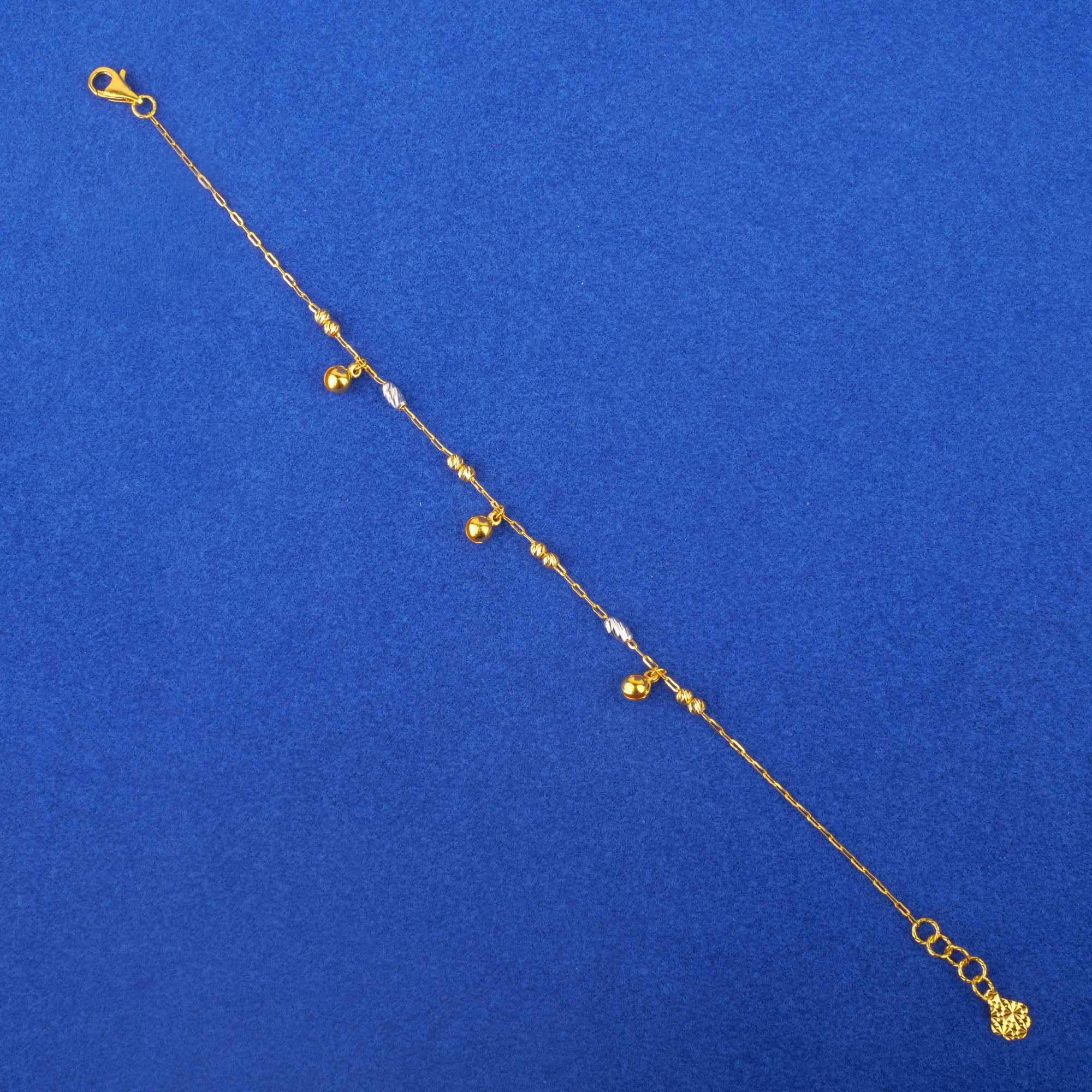 Twenty-Two Karat Two-Tone Gold PC 'Charm' Bracelet
