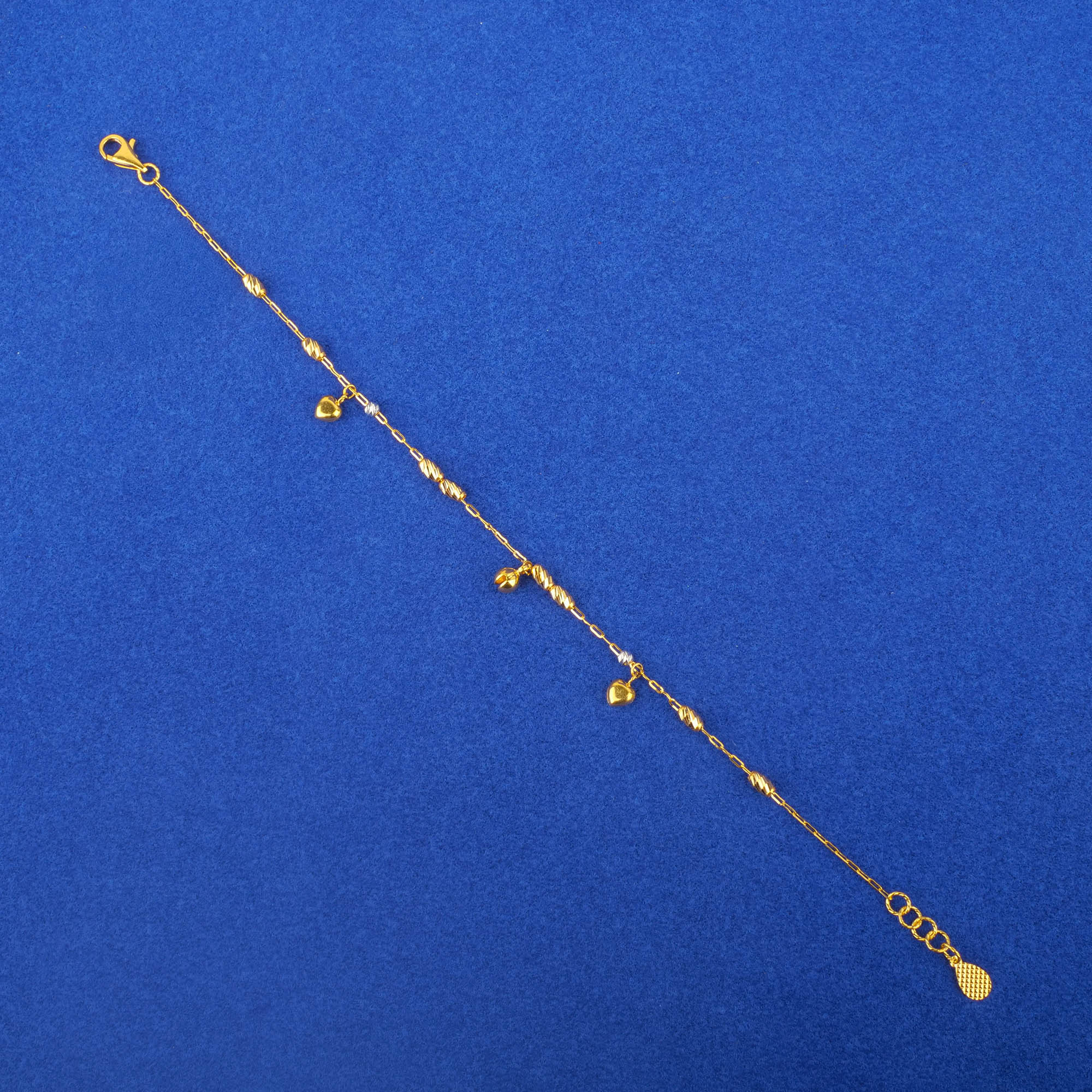 Twenty-Two Karat Two-Tone Gold PC 'Charm' Bracelet