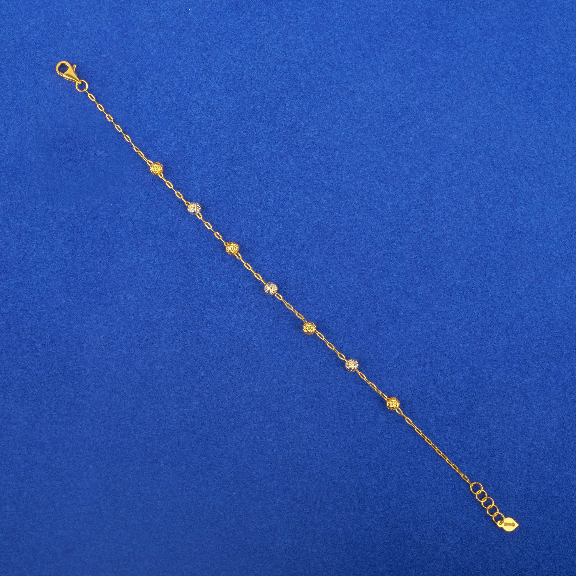 Twenty-Two Karat Two-Tone Gold PC Bracelet*