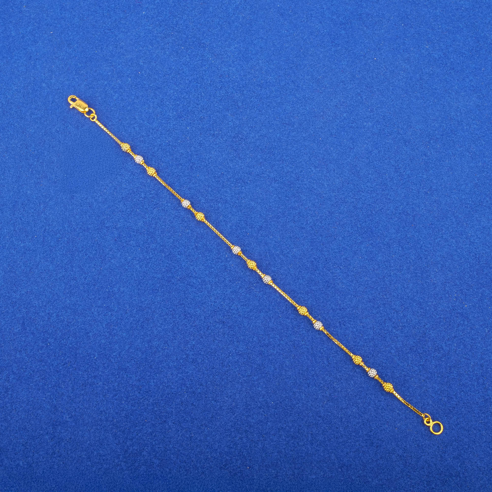 22K Two-Tone Gold Bracelet
