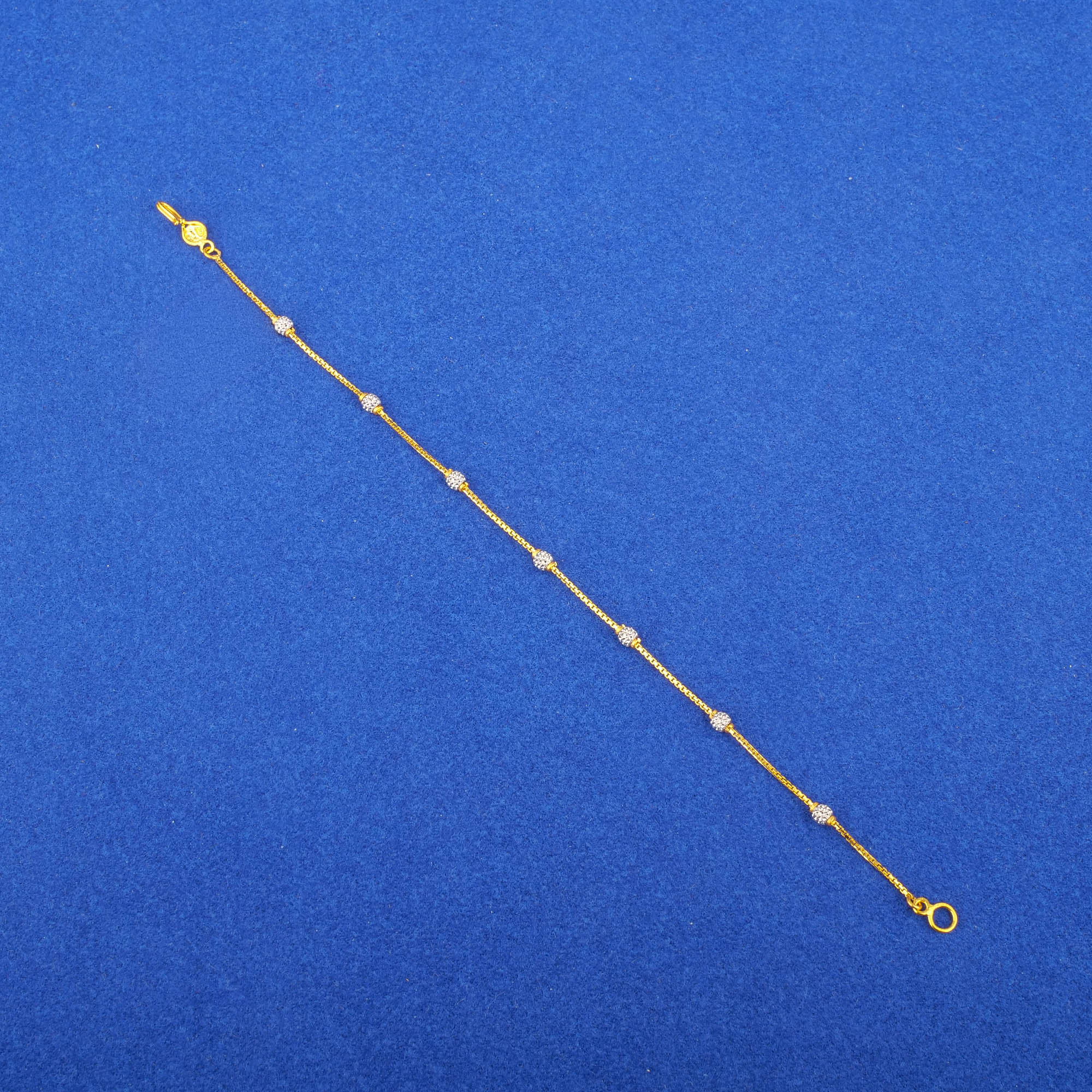 22K Two-Tone Gold Bracelet