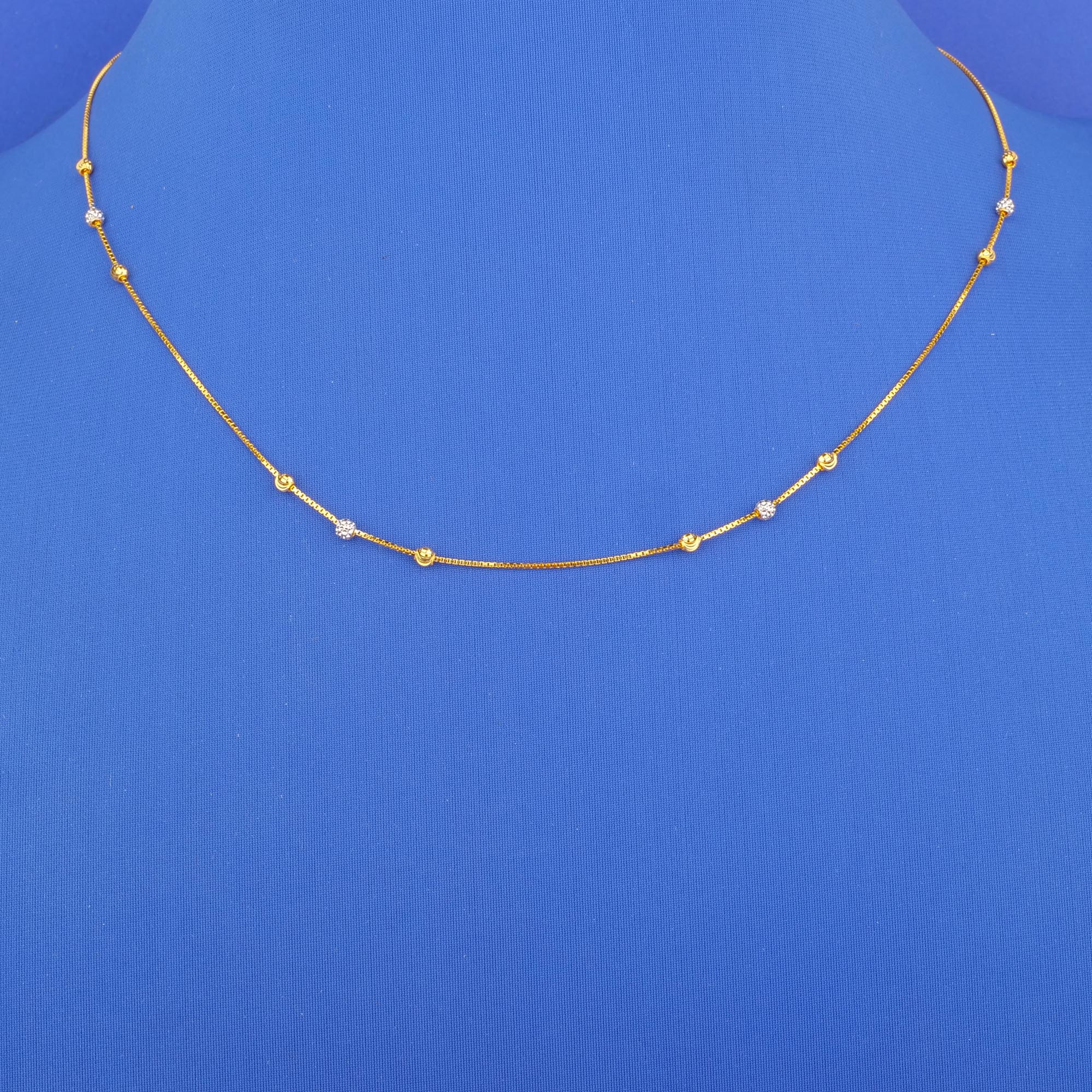 22K Two-Tone Gold Chain*