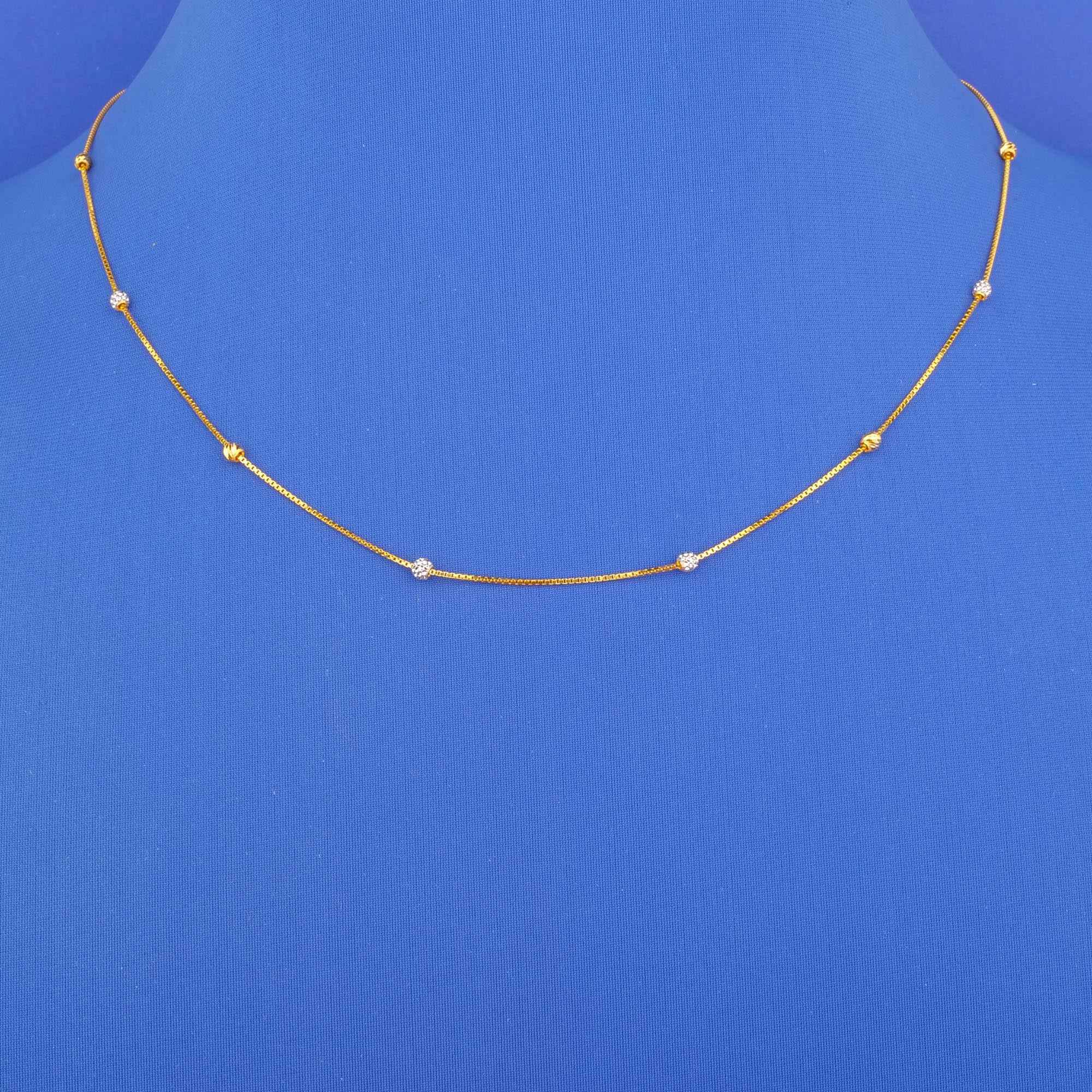 22K Two-Tone Gold Chain*