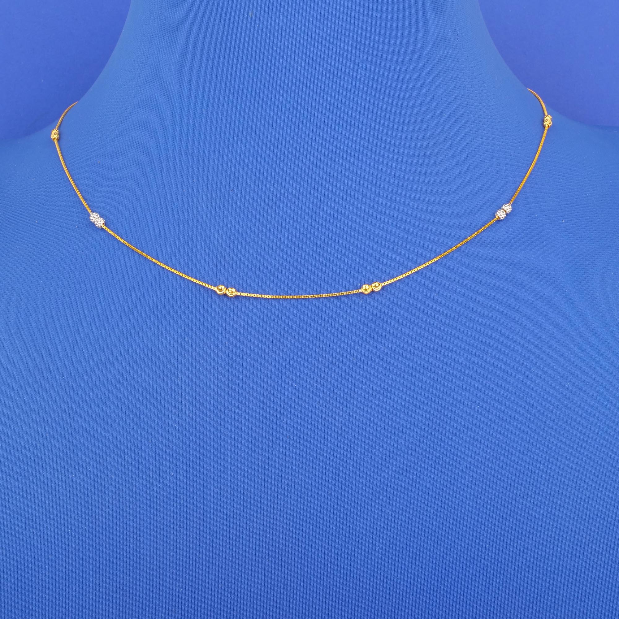 22K Two-Tone Gold Chain*