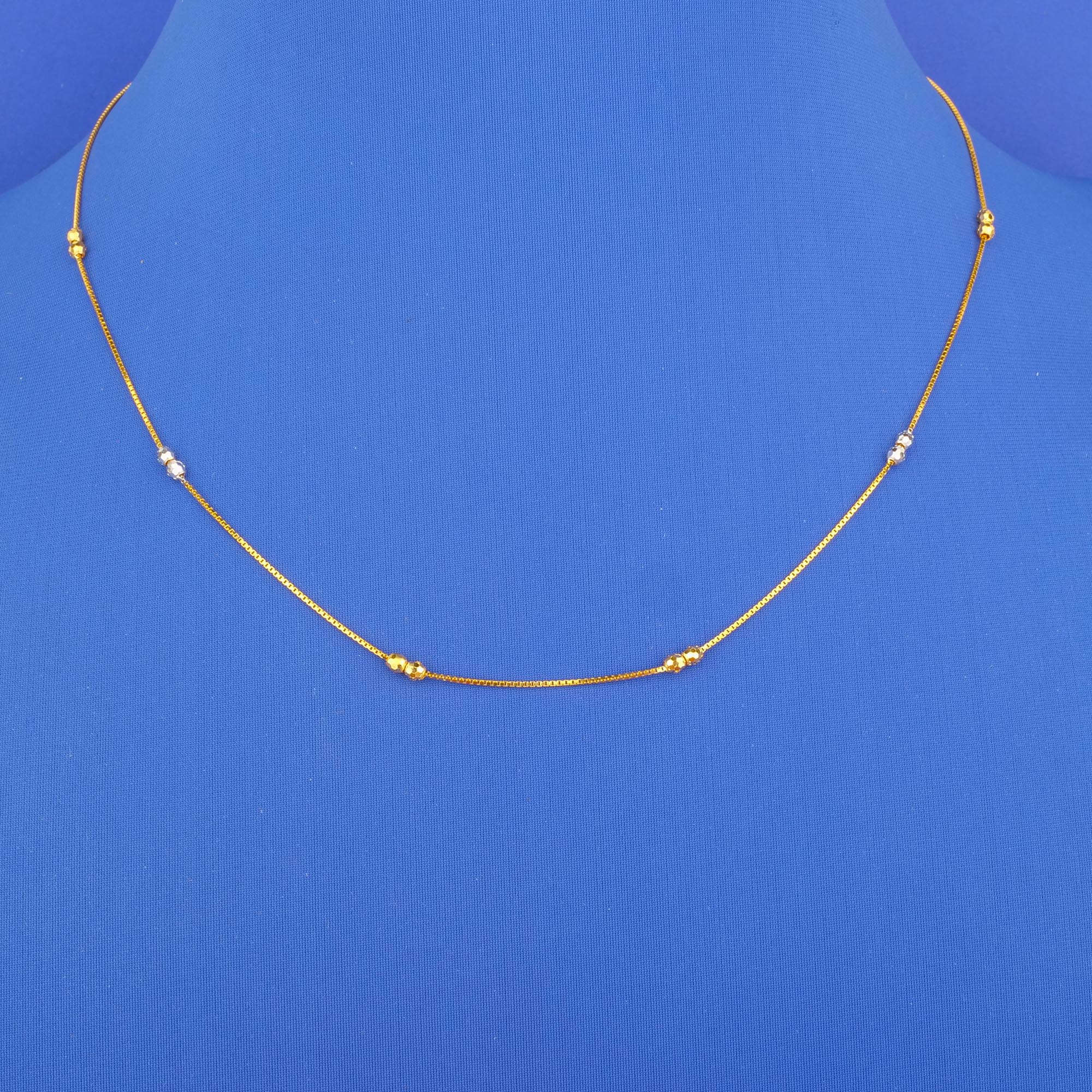 22K Two-Tone Gold Chain*