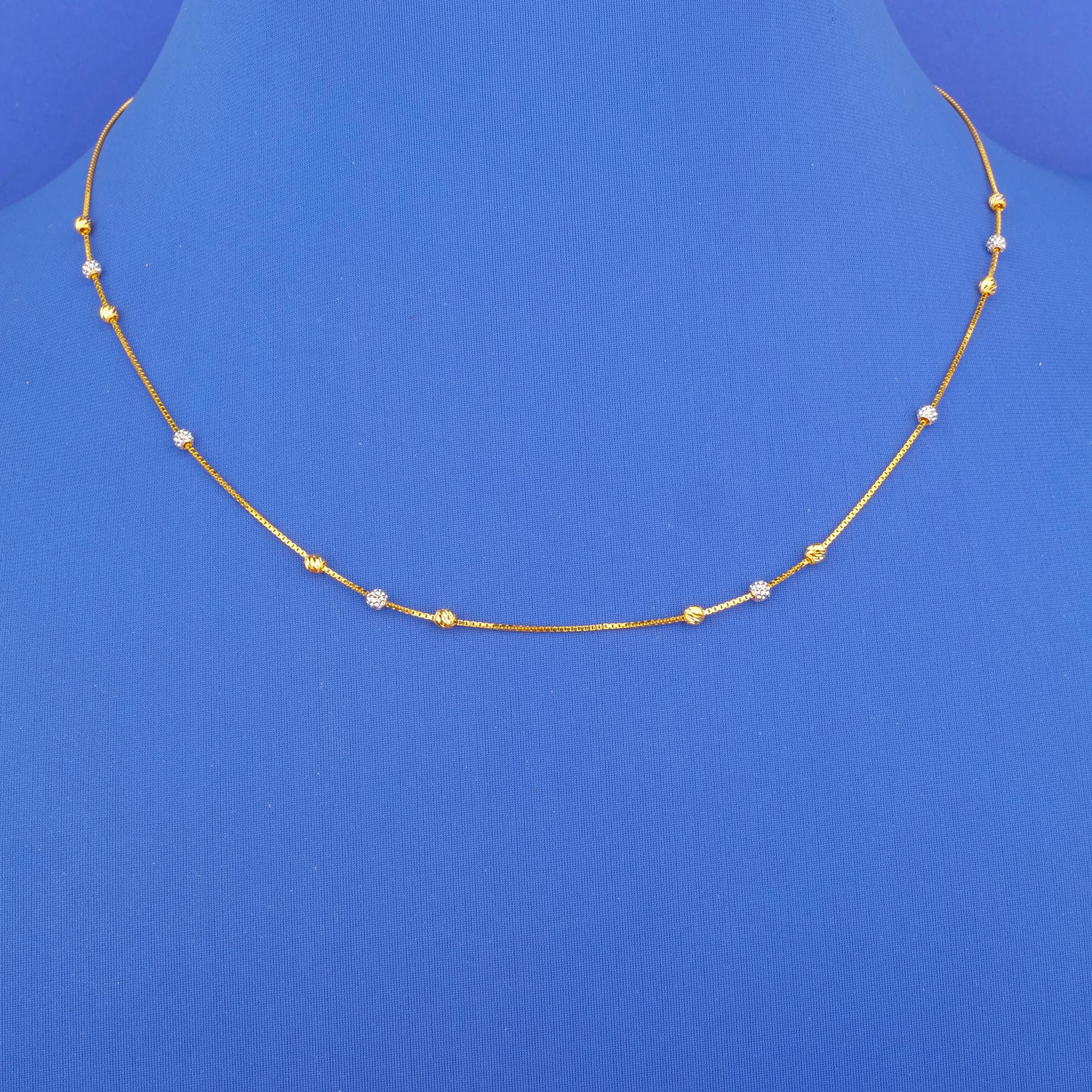 22K Two-Tone Gold Chain*