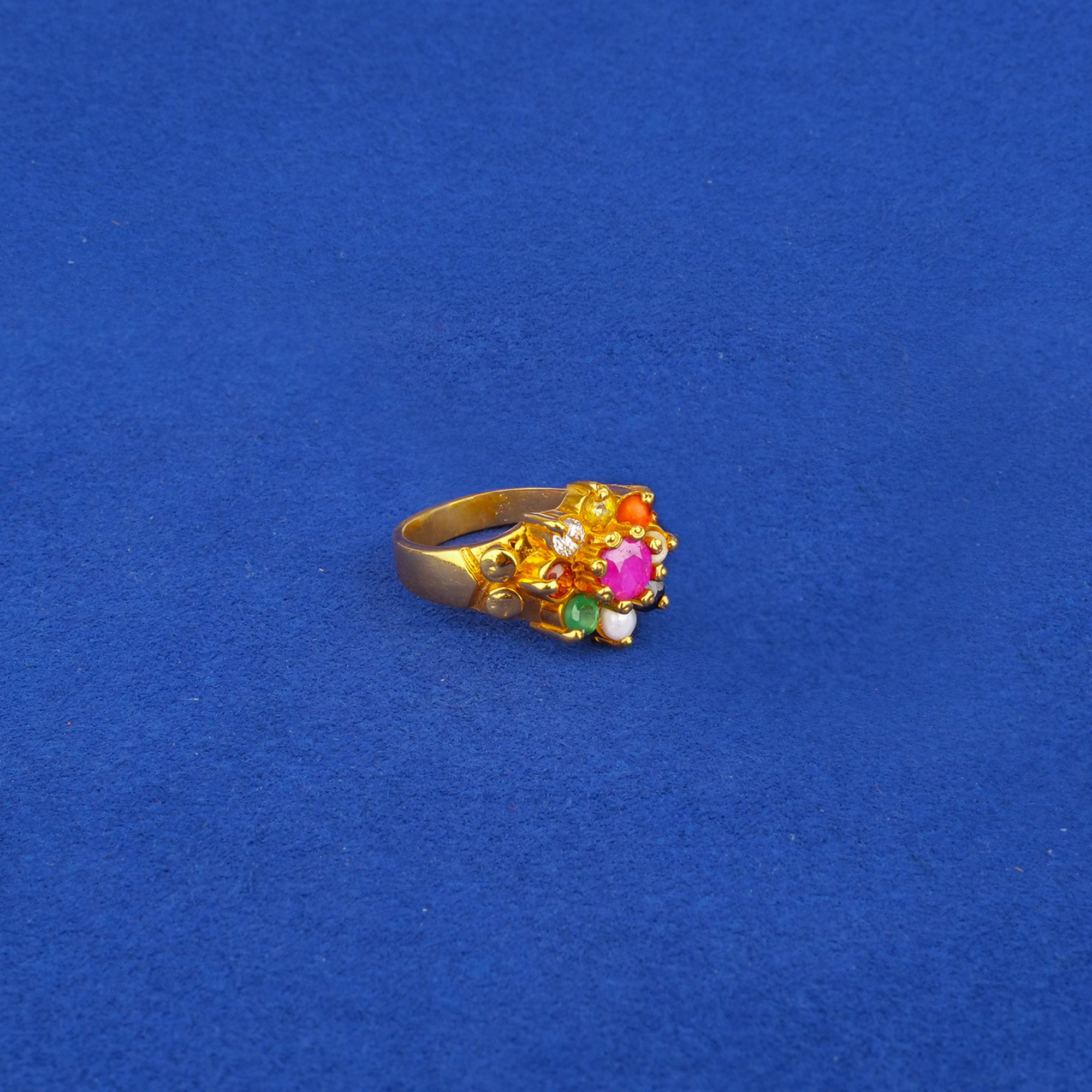 22K Gold Navaratna Ring