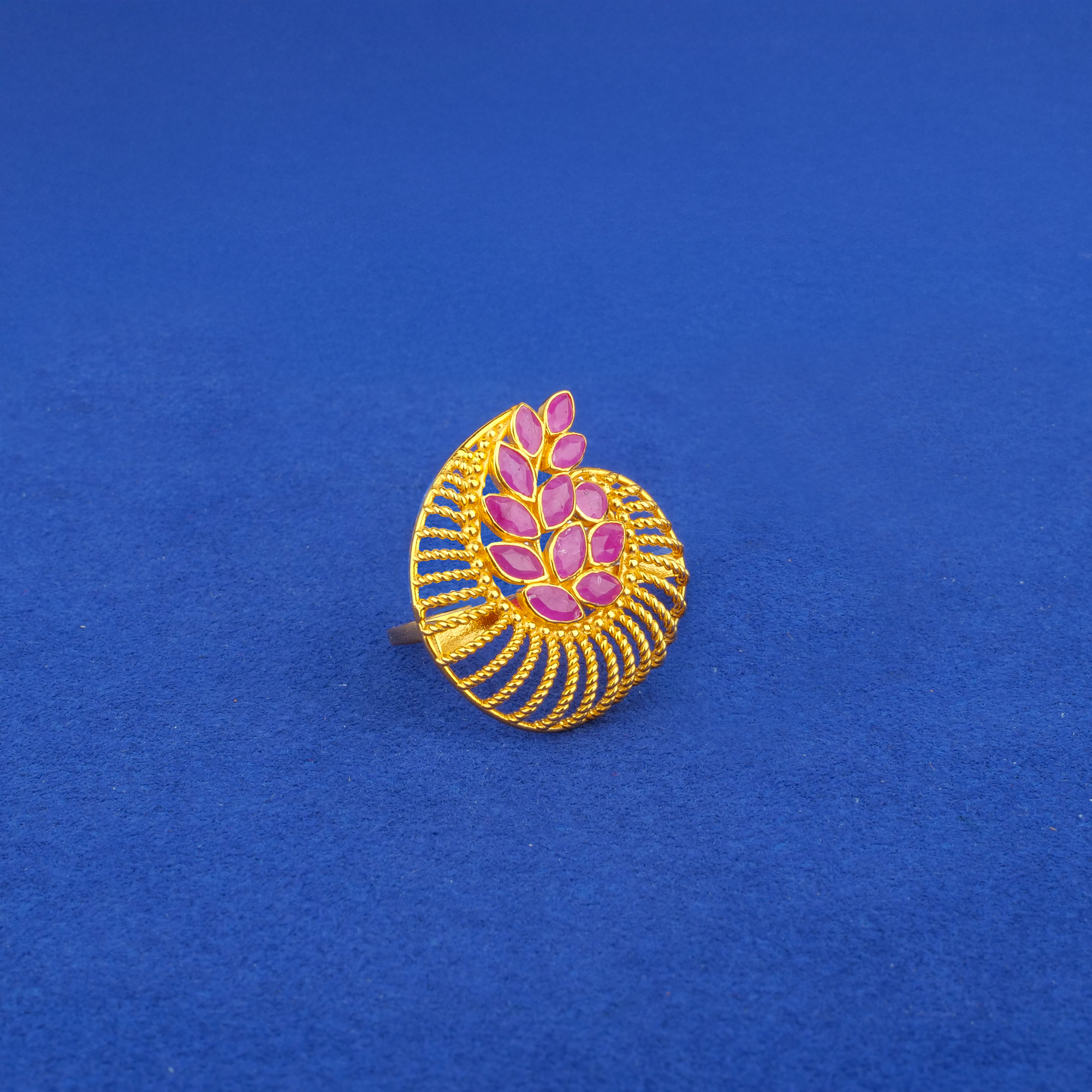 22K Gold Ruby Ring