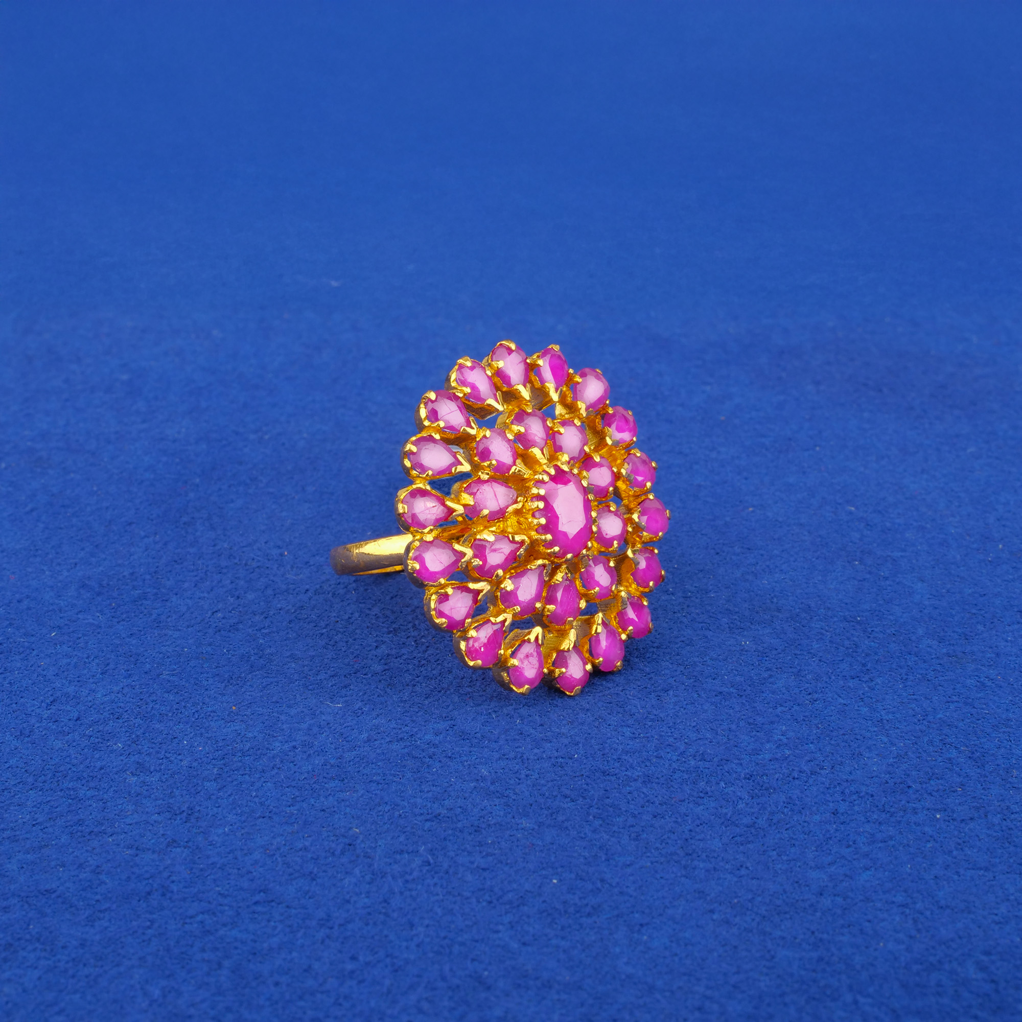 22K Gold Ruby Ring