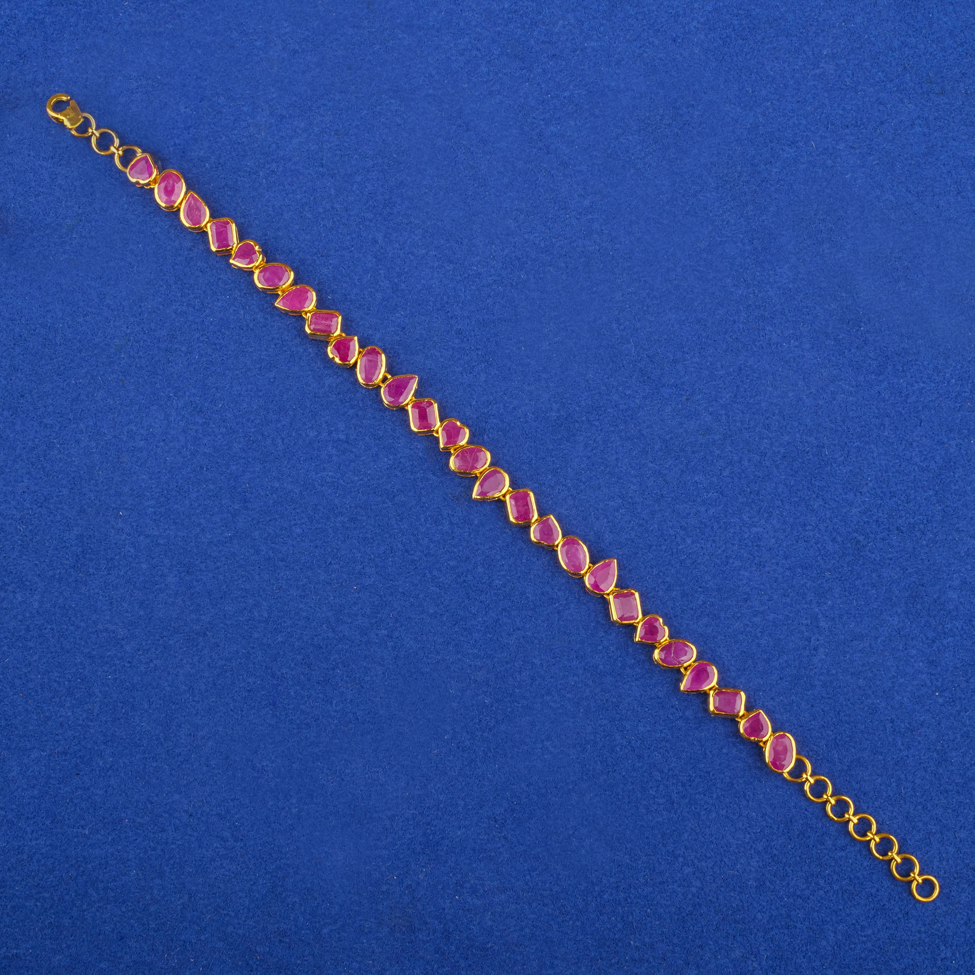 22K Gold Ruby Bracelet