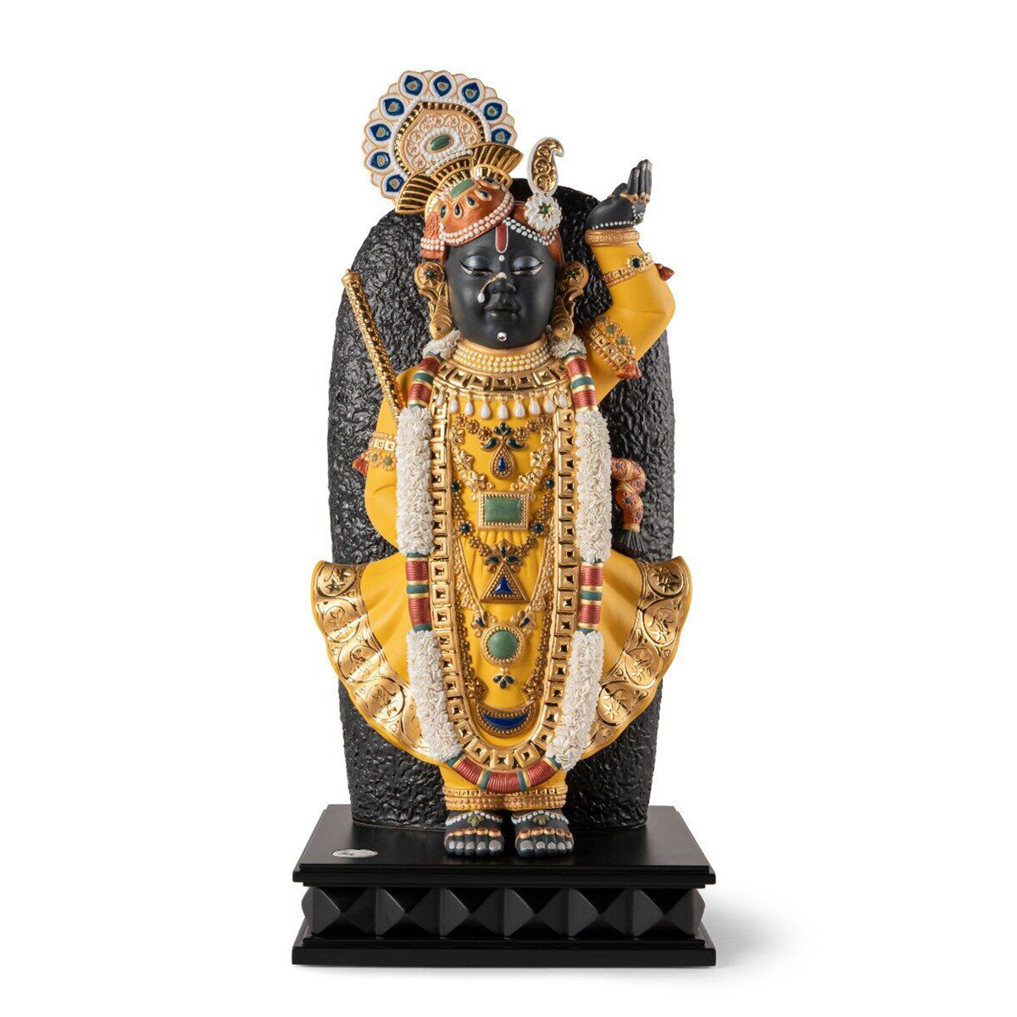 Lord Shrinathji Sculpture. Limited Edition Porcelain sculpture portraying Shrinathji, one of India’s most venerated gods.